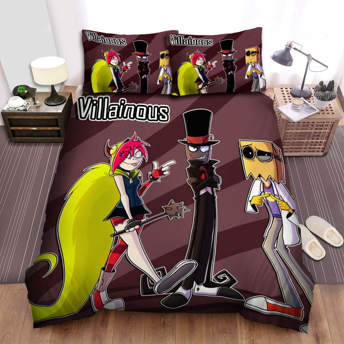 Villainous Group Posing Bedding Sets Duvet Cover Flatsheet Pillowcases Perfect Gift For Fans