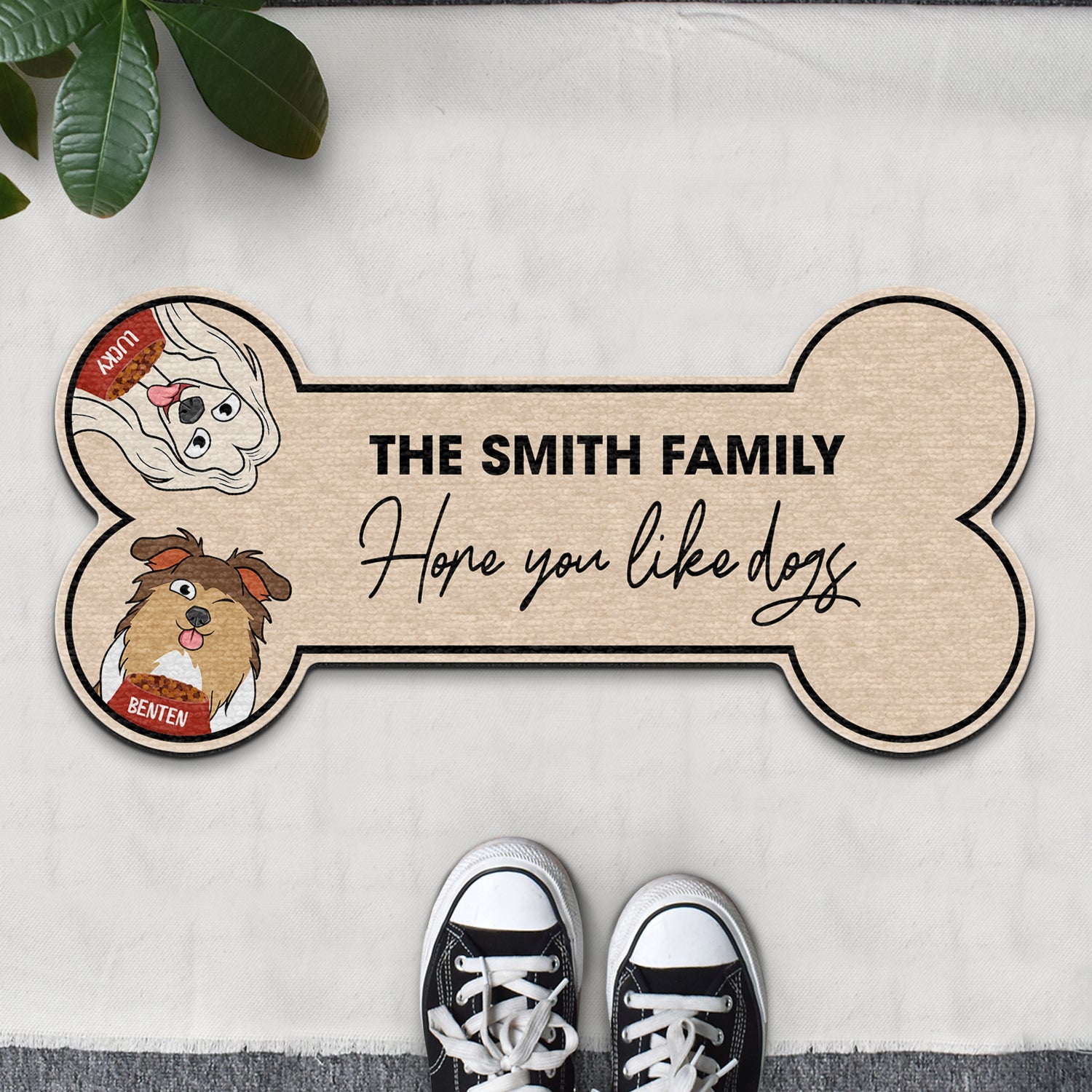 Hope You Like Dogs Gift For Dog Lovers Custom Shaped Doormat