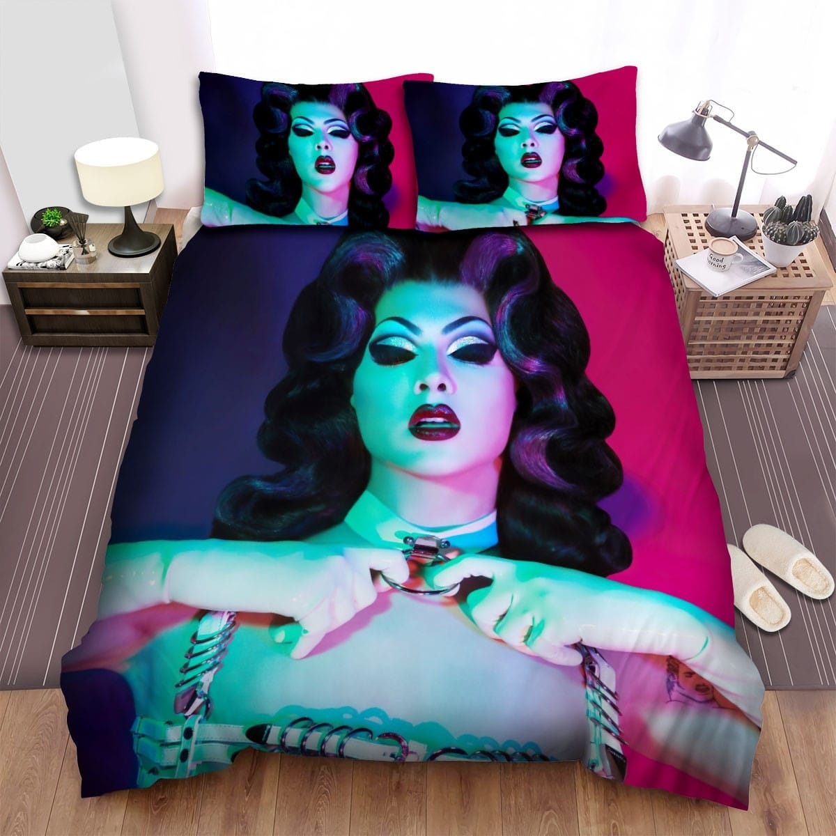 Violet Chachki Contrast Bedding Sets Duvet Cover Flatsheet Gift For Christmas Thanksgiving Halloween