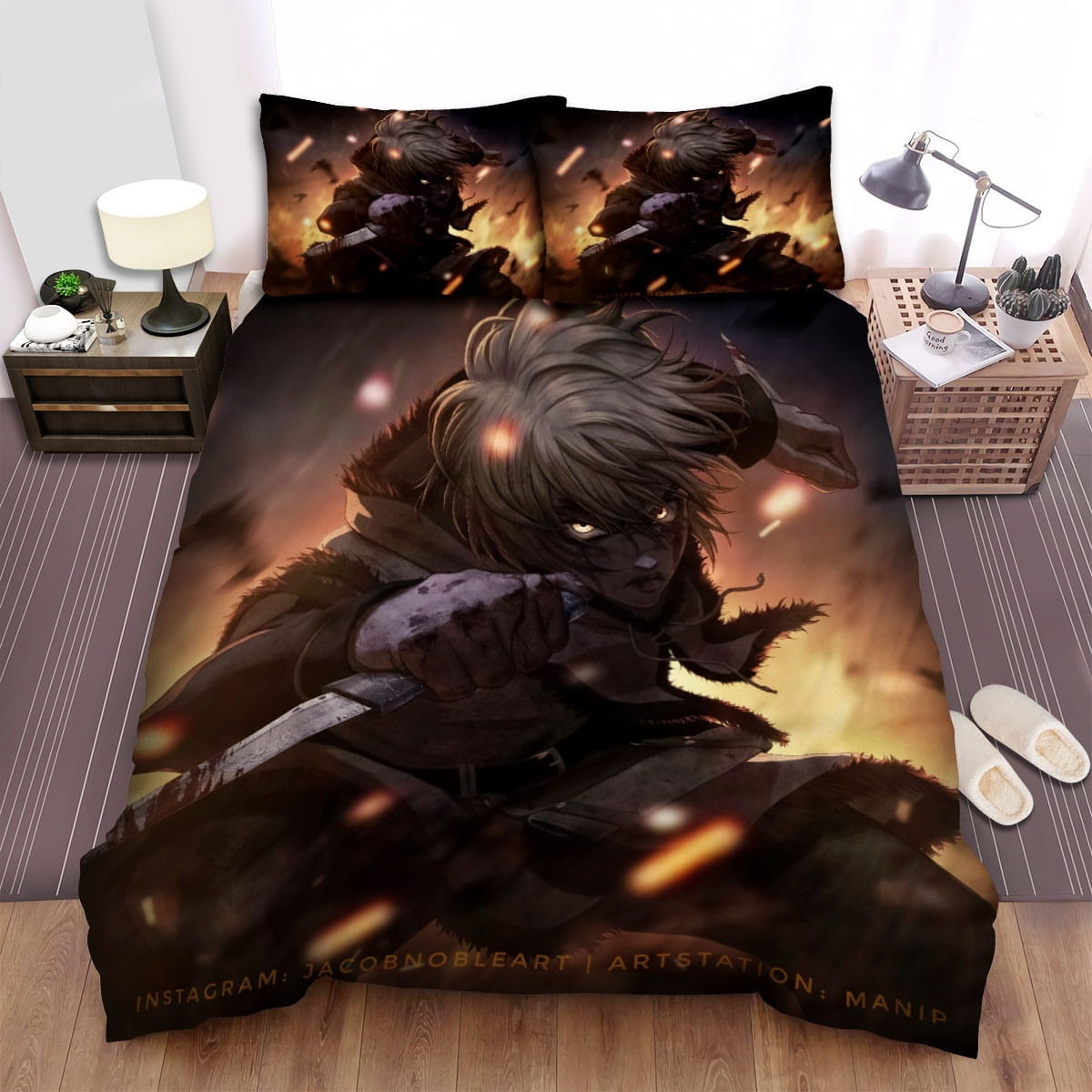 Vinland Saga Thorfinn Bedding Sets Duvet Cover Flatsheet Pillowcases Perfect Gift For Fans