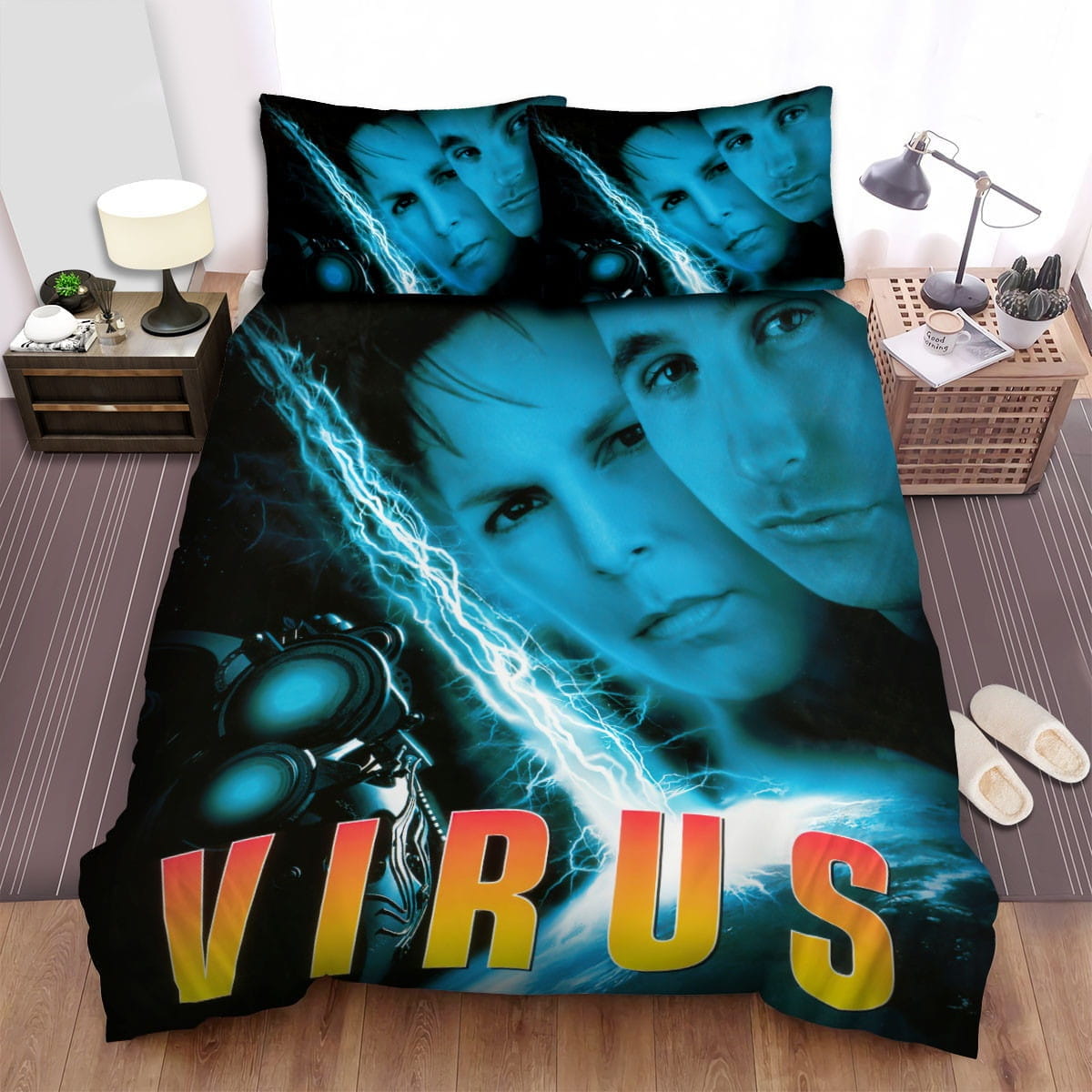 Virus 1999 Poster Bedding Sets Duvet Cover Flatsheet Gift For Wife Husband Besties