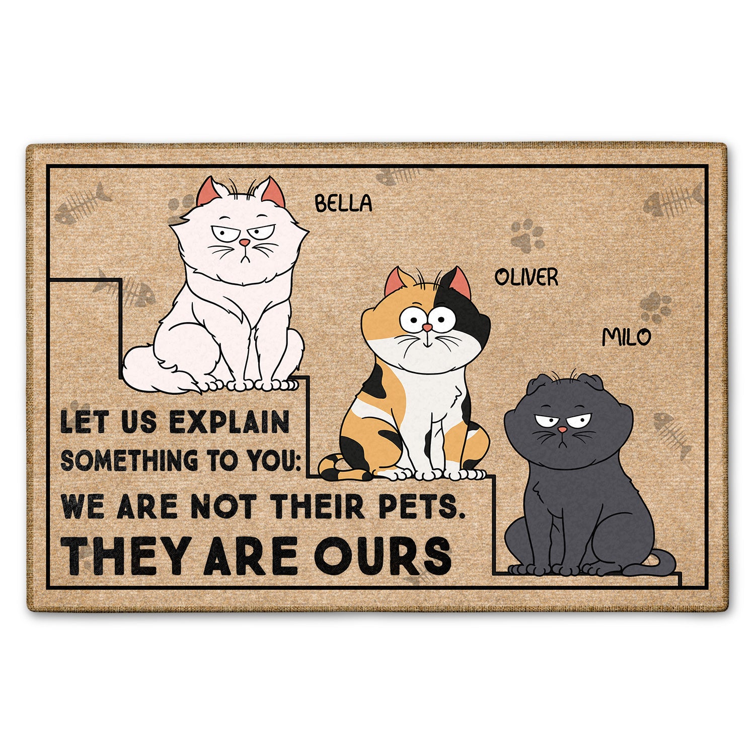 Let Us Explain Something To You Birthday, Funny, Home Decor, Housewarming, Gift For Cat Lovers, Cat Mom, Cat Dad Doormat