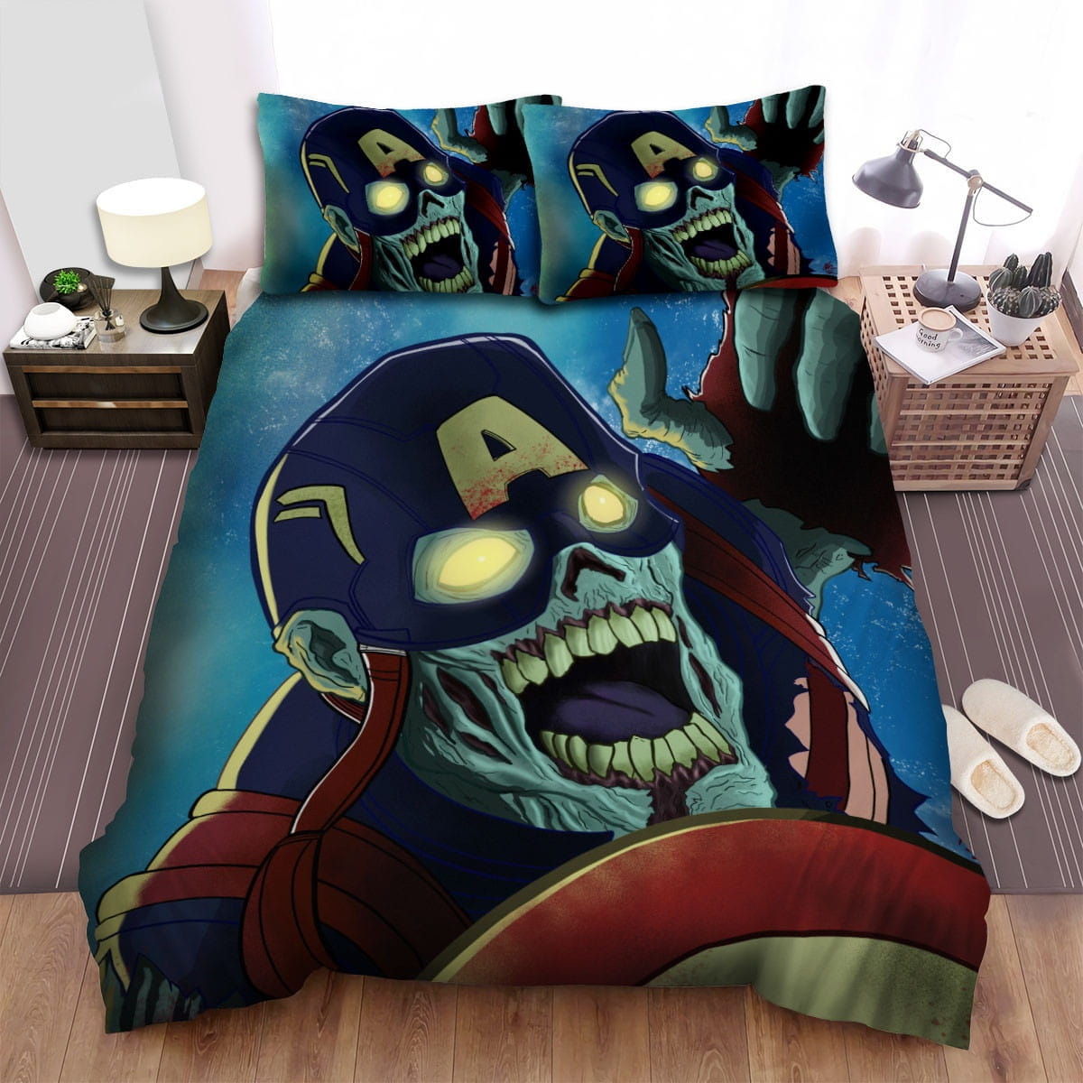 What If- Zombie Captain Bedding Sets Duvet Cover Flatsheet Pillowcase