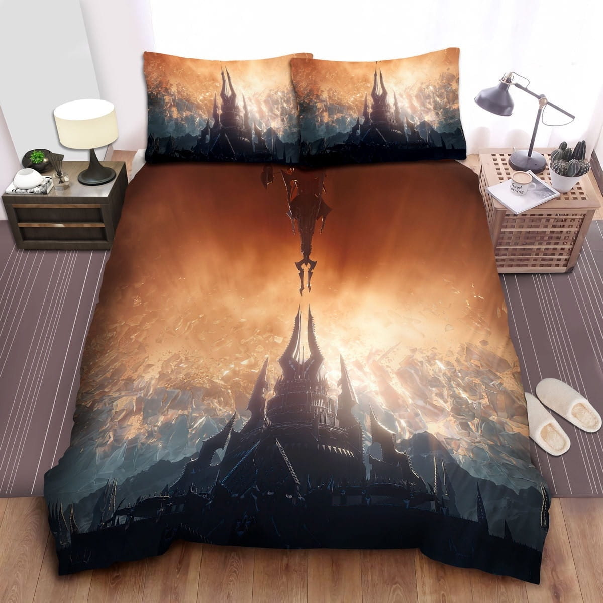 World Of Warcraft The Realm Bedding Sets Duvet Cover Flatsheet Gift For Christmas Thanksgiving Halloween