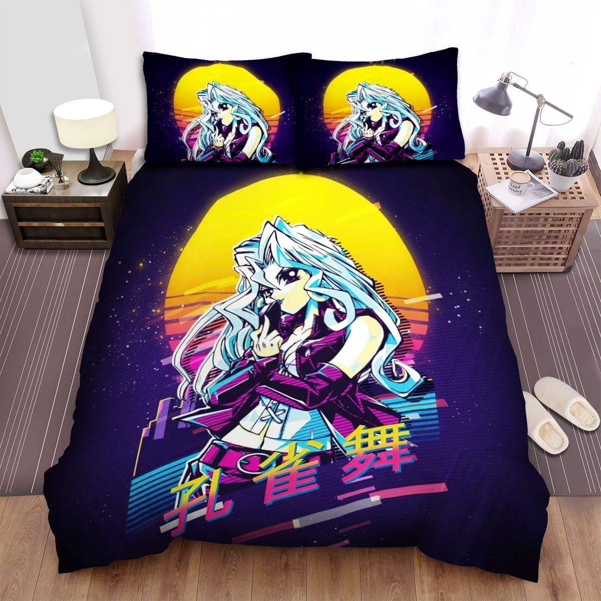 Yugioh Mai Valentine Decorative Bedding Sets with Duvet Cover Flatsheet Pillowcases