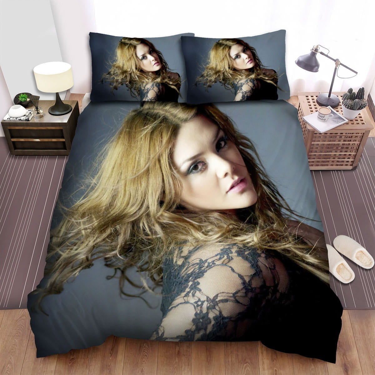 Yuridia Lace Bedding Sets Duvet Cover Flatsheet Gift For Christmas Thanksgiving Halloween