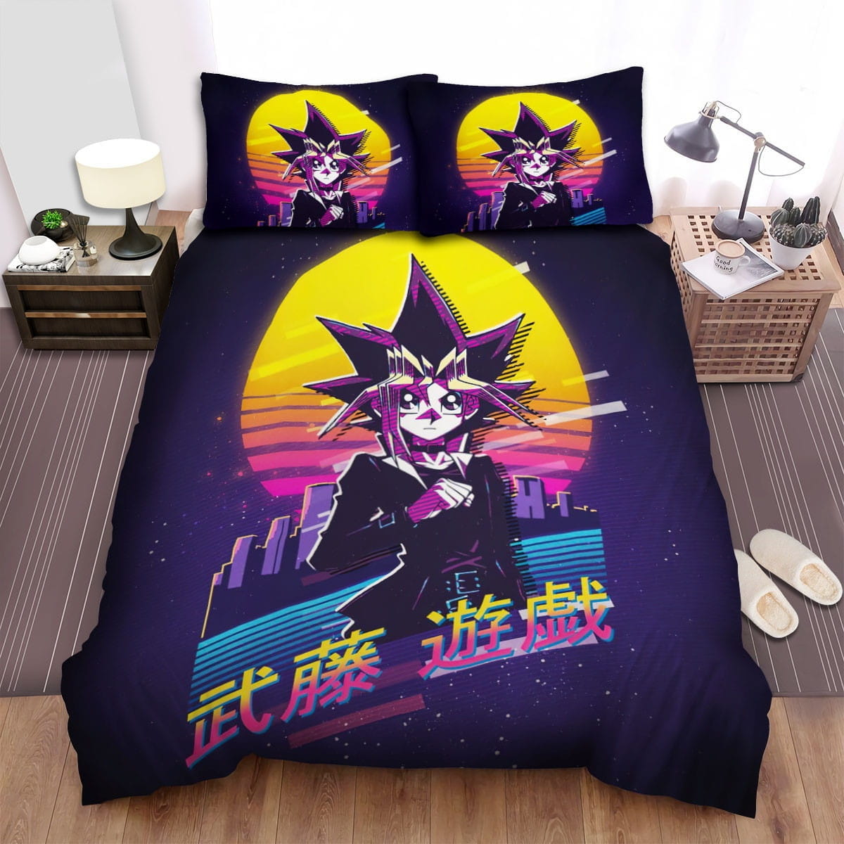 Yugioh Yugi Muto Bedding Sets Duvet Cover Flatsheet Pillowcases Perfect Gift For Fans