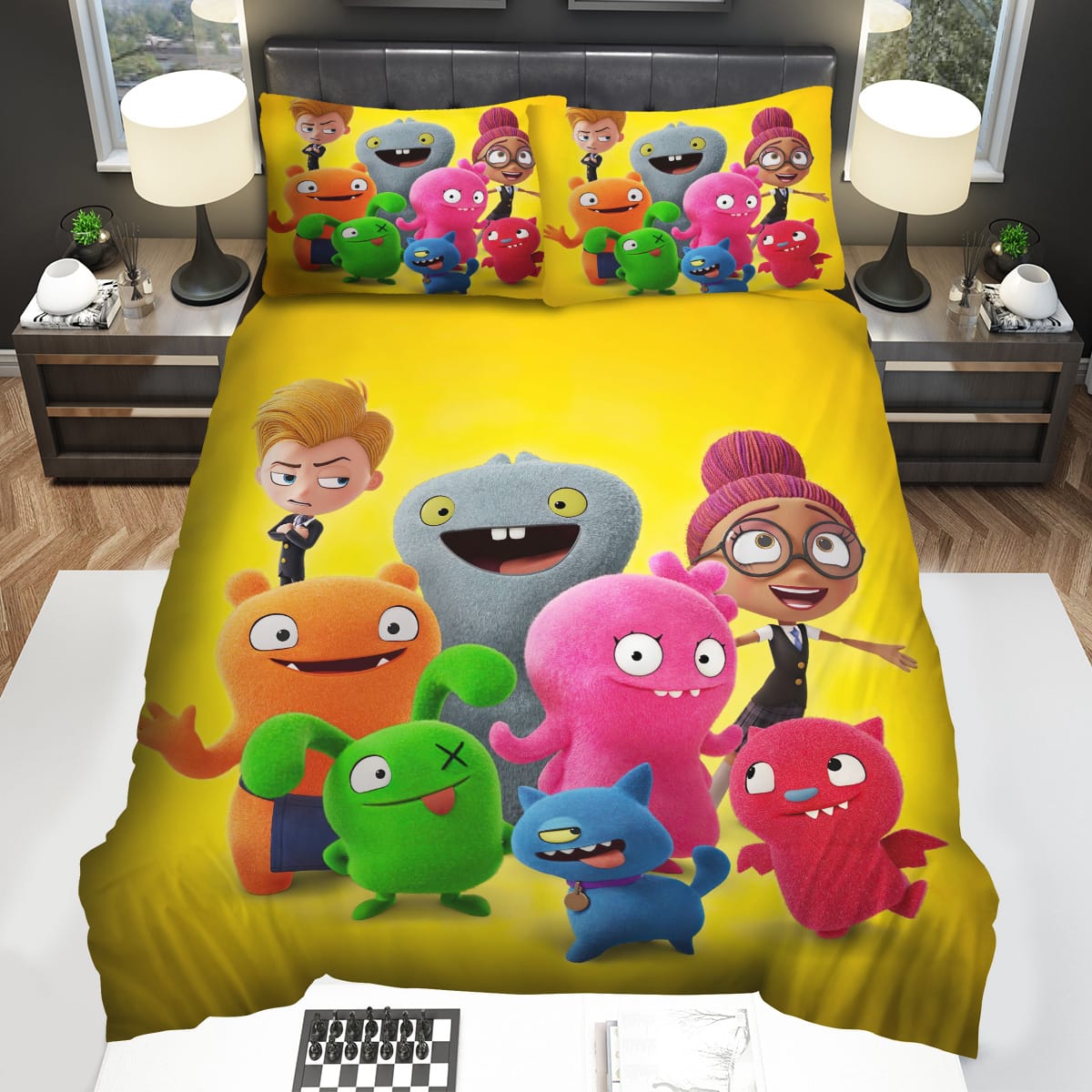 Ugly Dolls With Lou & Mandy Poster Bedding Sets Gift For Christmas Thanksgiving Halloween