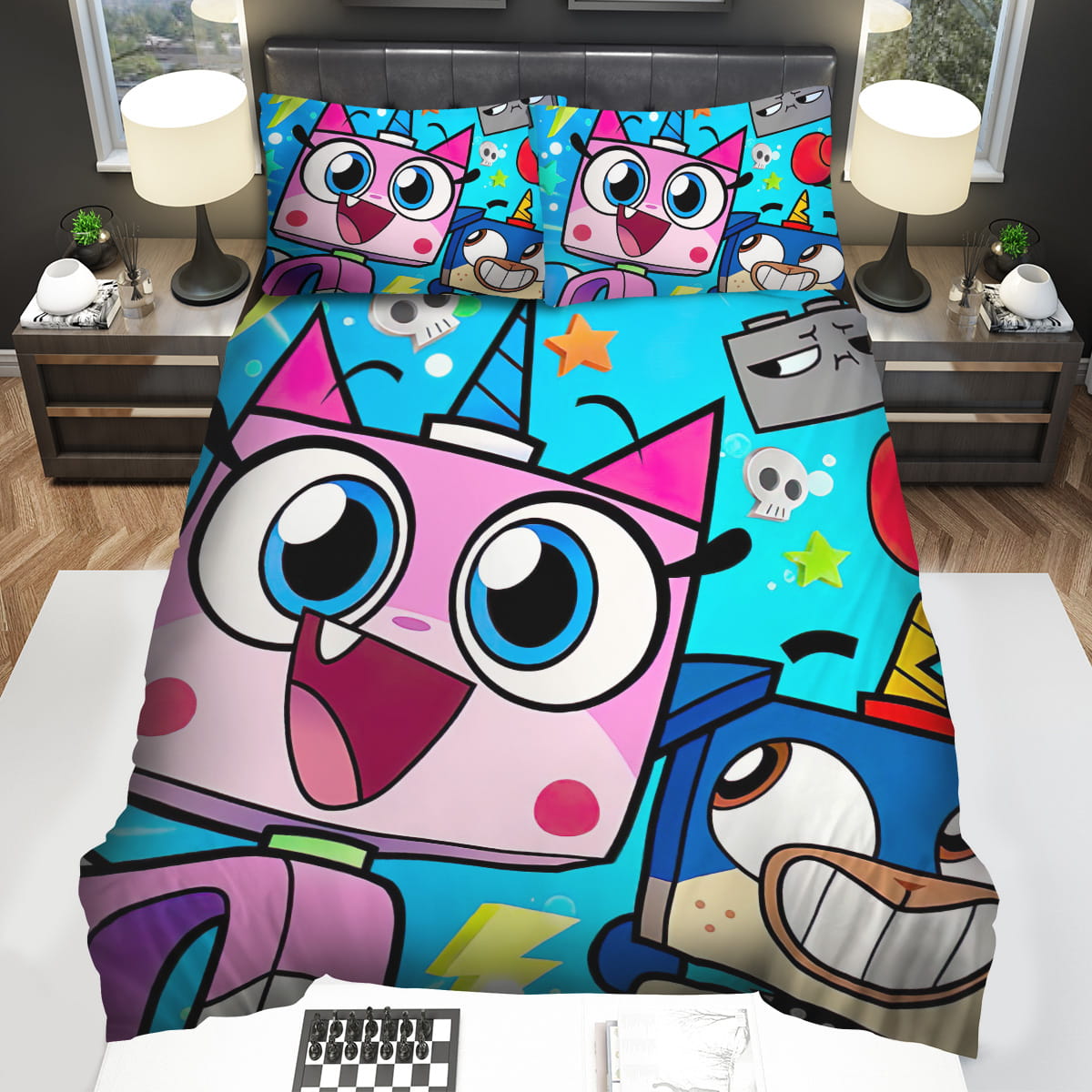 Unikitty Main Characters Bedding Sets Duvet Cover Flatsheet Pillowcase