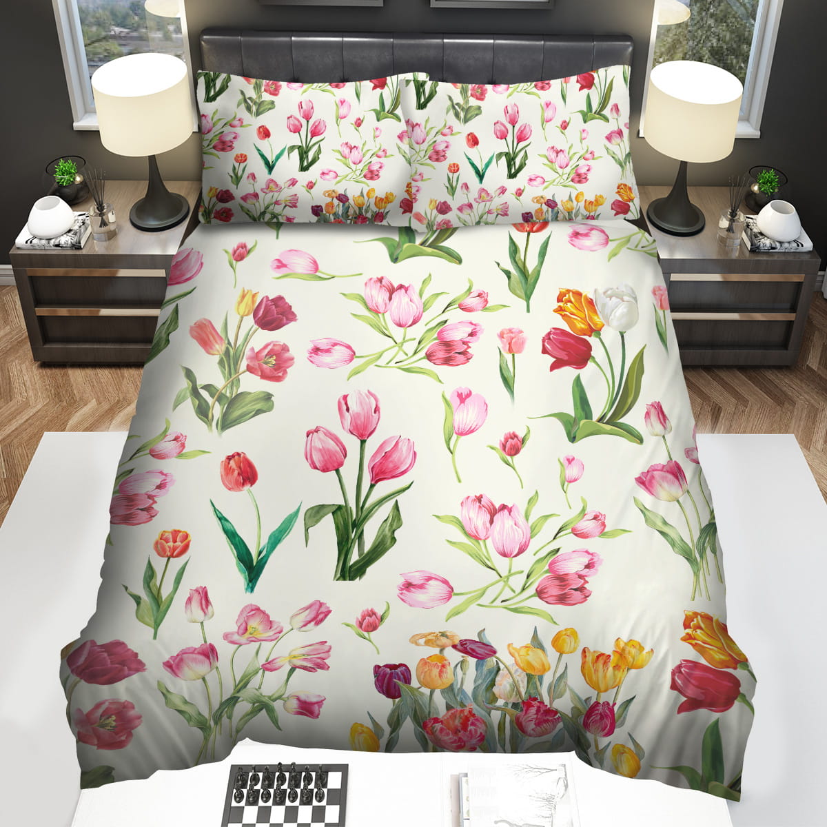 Tulip Bedding Sets Gift For Christmas Thanksgiving Halloween