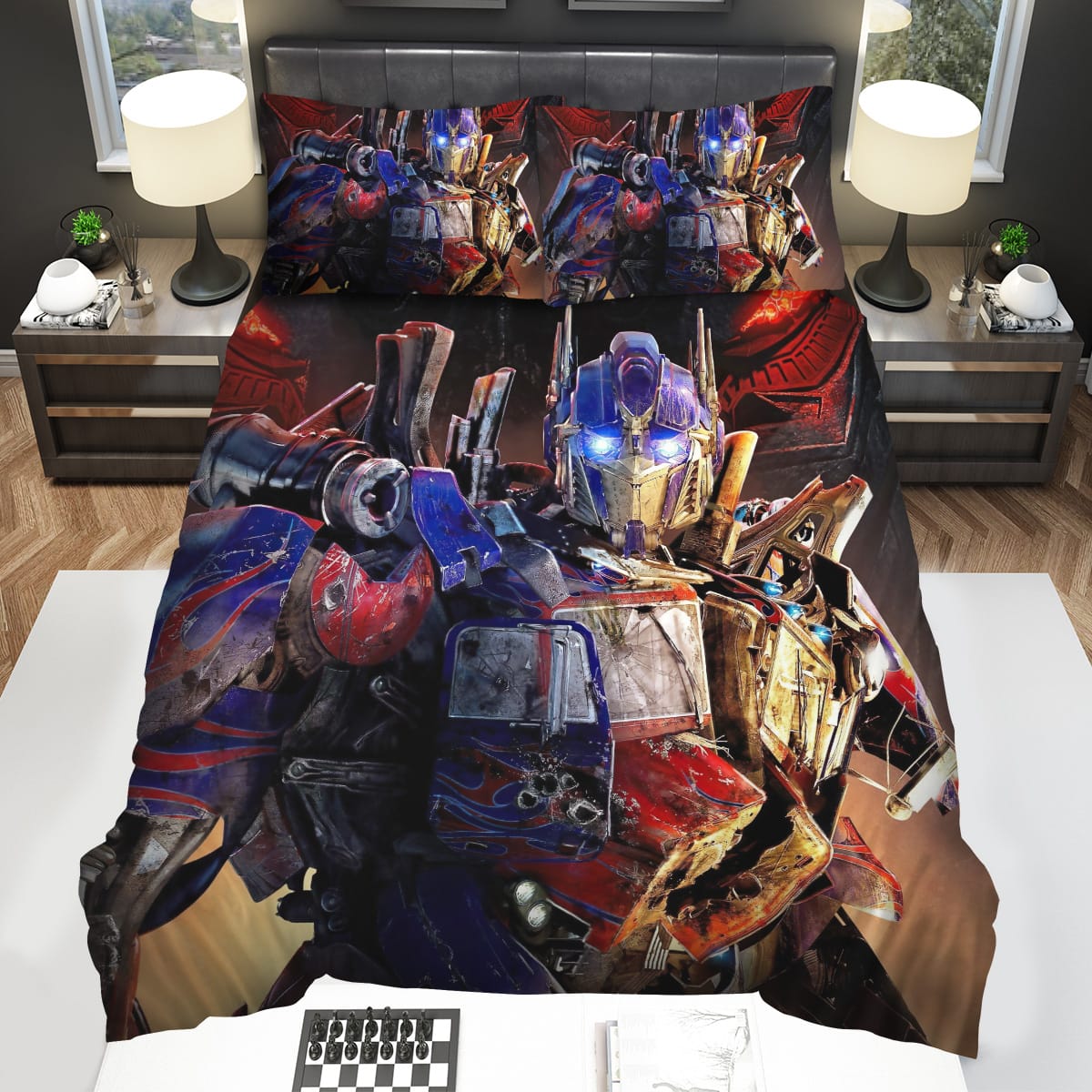 Transformer Optimus Prime Severe Damaged Decorative Bedding Sets For Fan