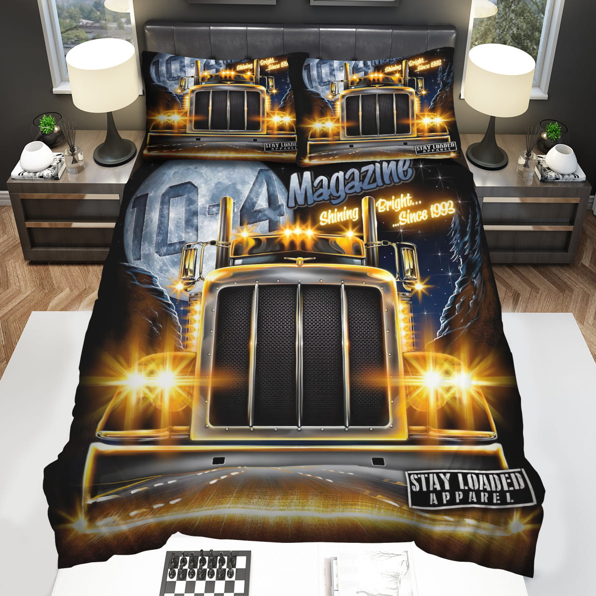 Trucker Decorative Bedding Sets with Duvet Cover Flatsheet Pillowcase
