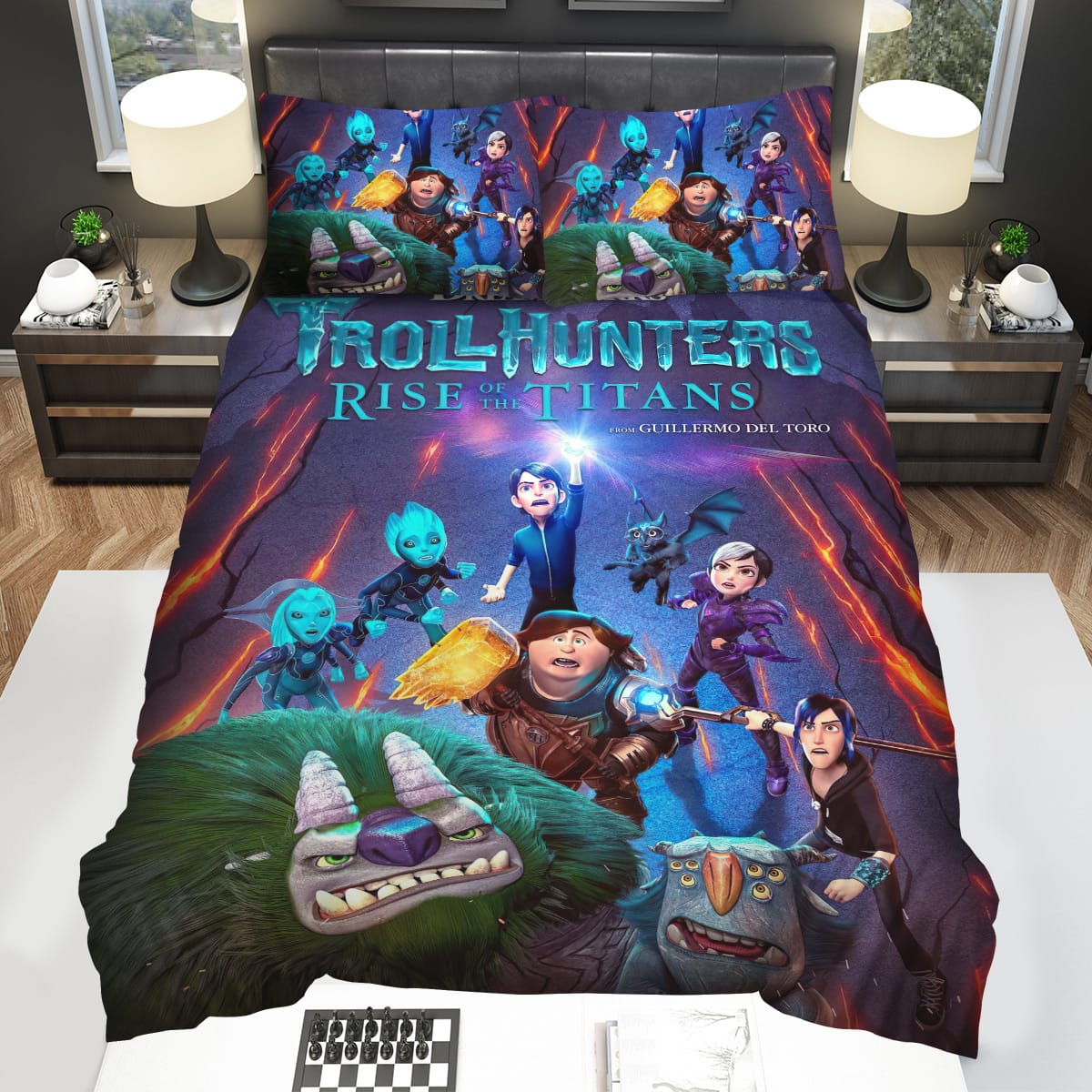 Trollhunters Rise Of The Titans Movie Poster Bedding Sets Duvet Cover Flatsheet Pillowcase
