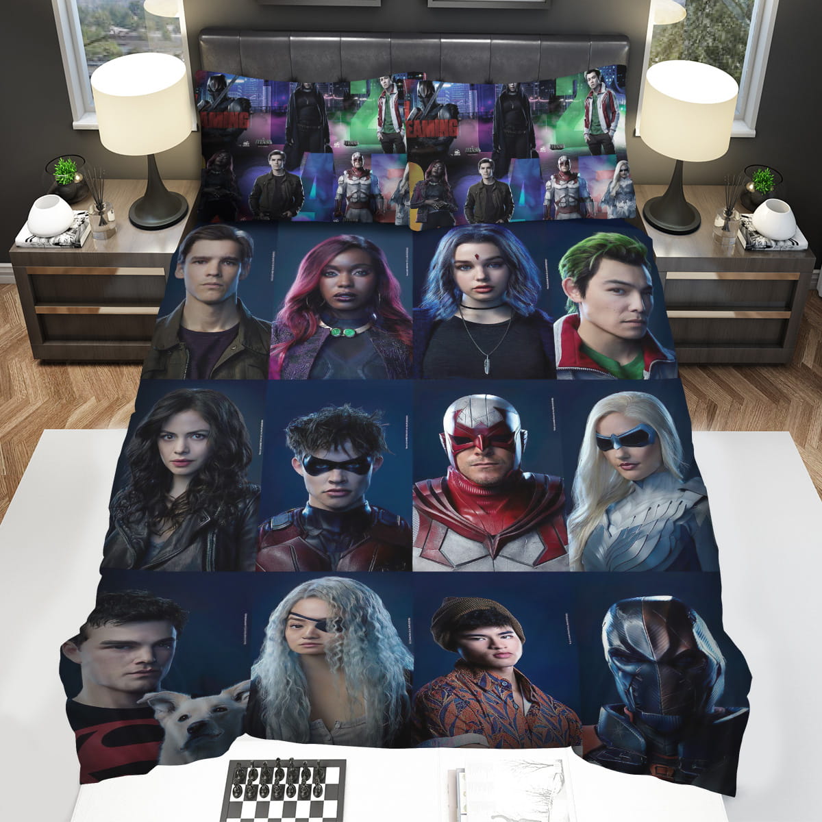 Titans I 2018 Main Actors Poster Bedding Sets Gift For Christmas Thanksgiving Halloween