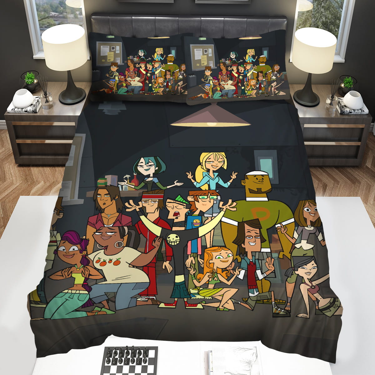 Total Drama Characters Posing Bedding Sets Gift For Christmas Birthday Thanksgiving
