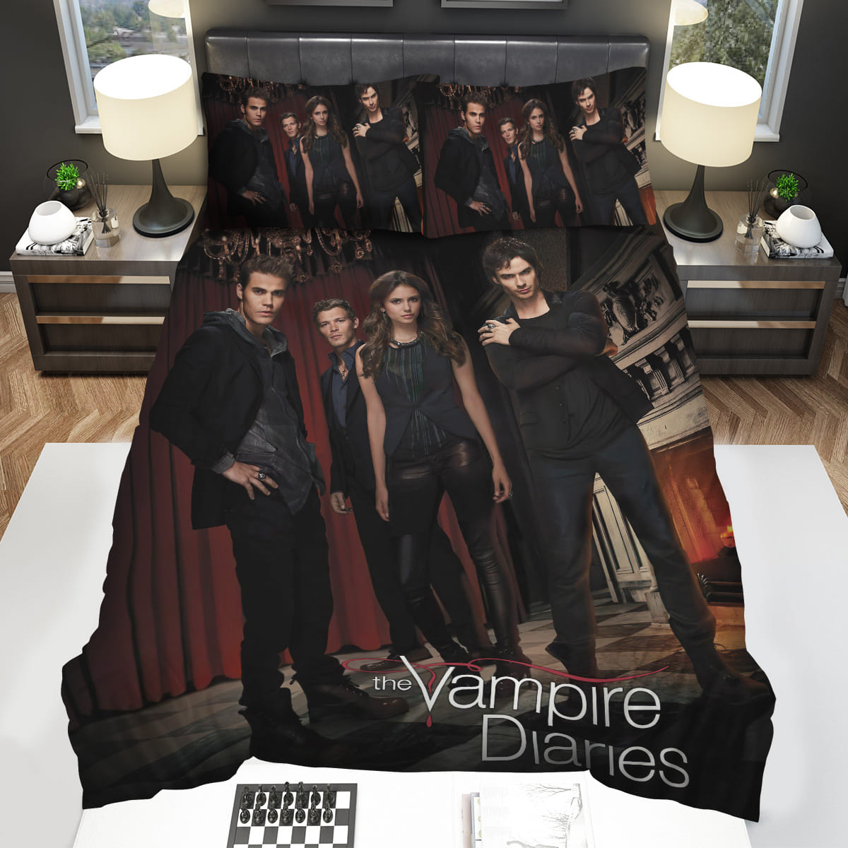 The Vampire Diaries 2009-2017 Will They Be Guests At Klauss Party Movie Posters Bedding Sets Duvet Cover Flatsheet Pillowcase