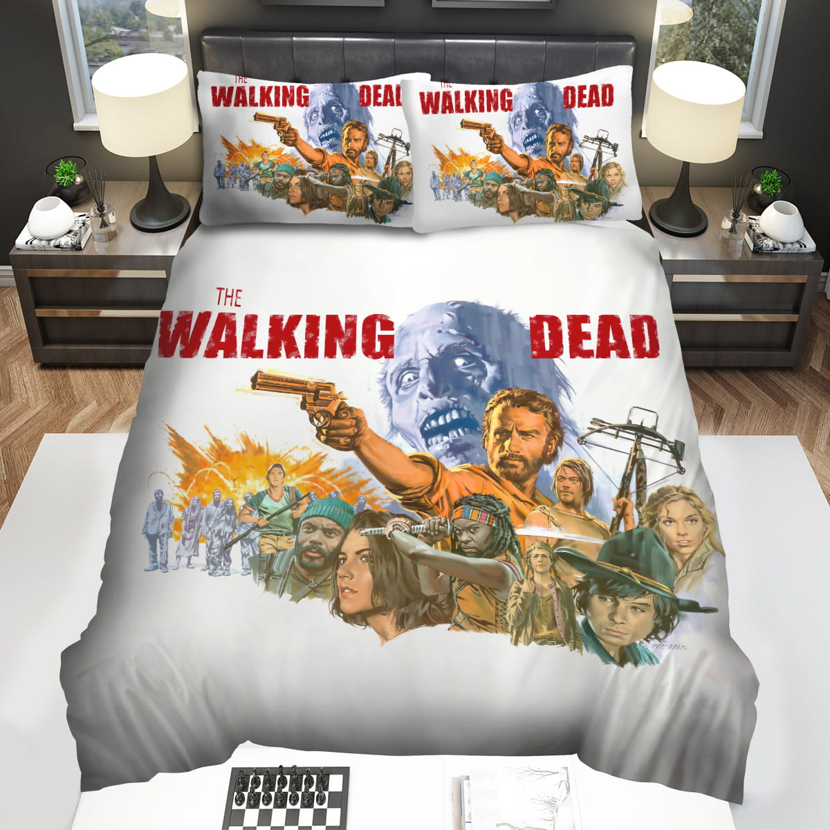 The Walking Dead People With Weapon Movie Bedding Sets Gift For Christmas Birthday Thanksgiving