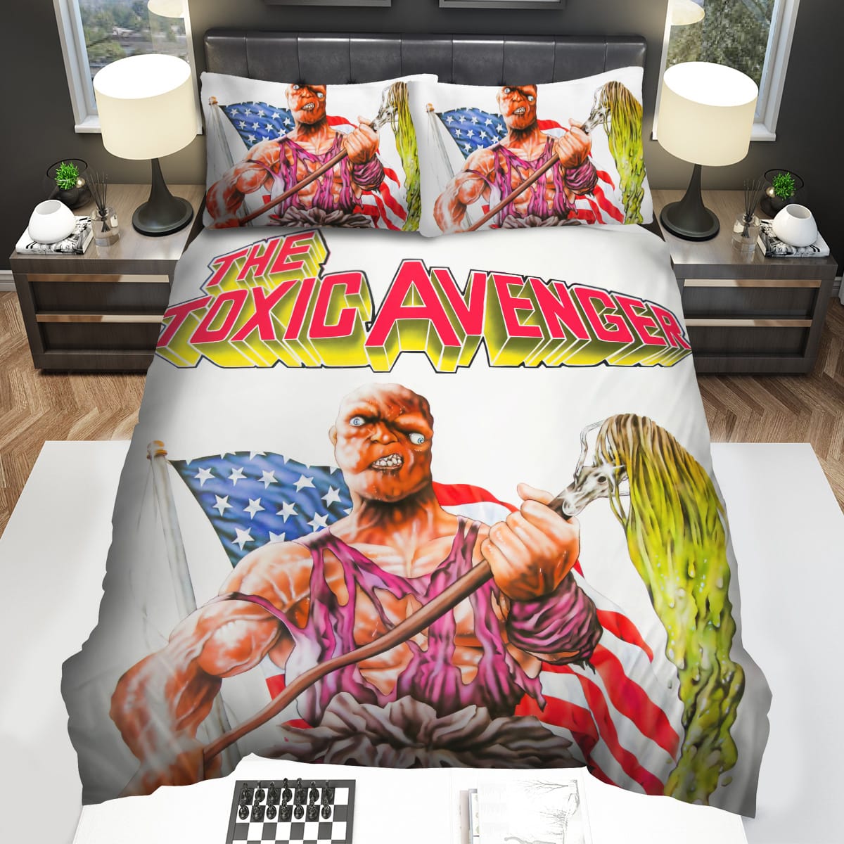 The Toxic Avenger 1984 Poster Movie Poster Decorative Bedding Sets with Duvet Cover Flatsheet Pillowcase