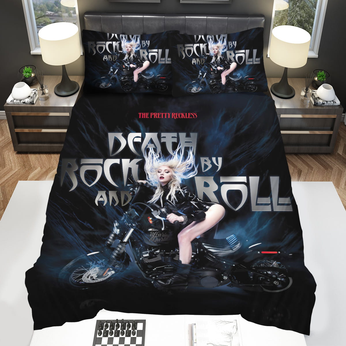 The Pretty Reckless Music And Motor Bedding Sets Duvet Cover Flatsheet Pillowcase