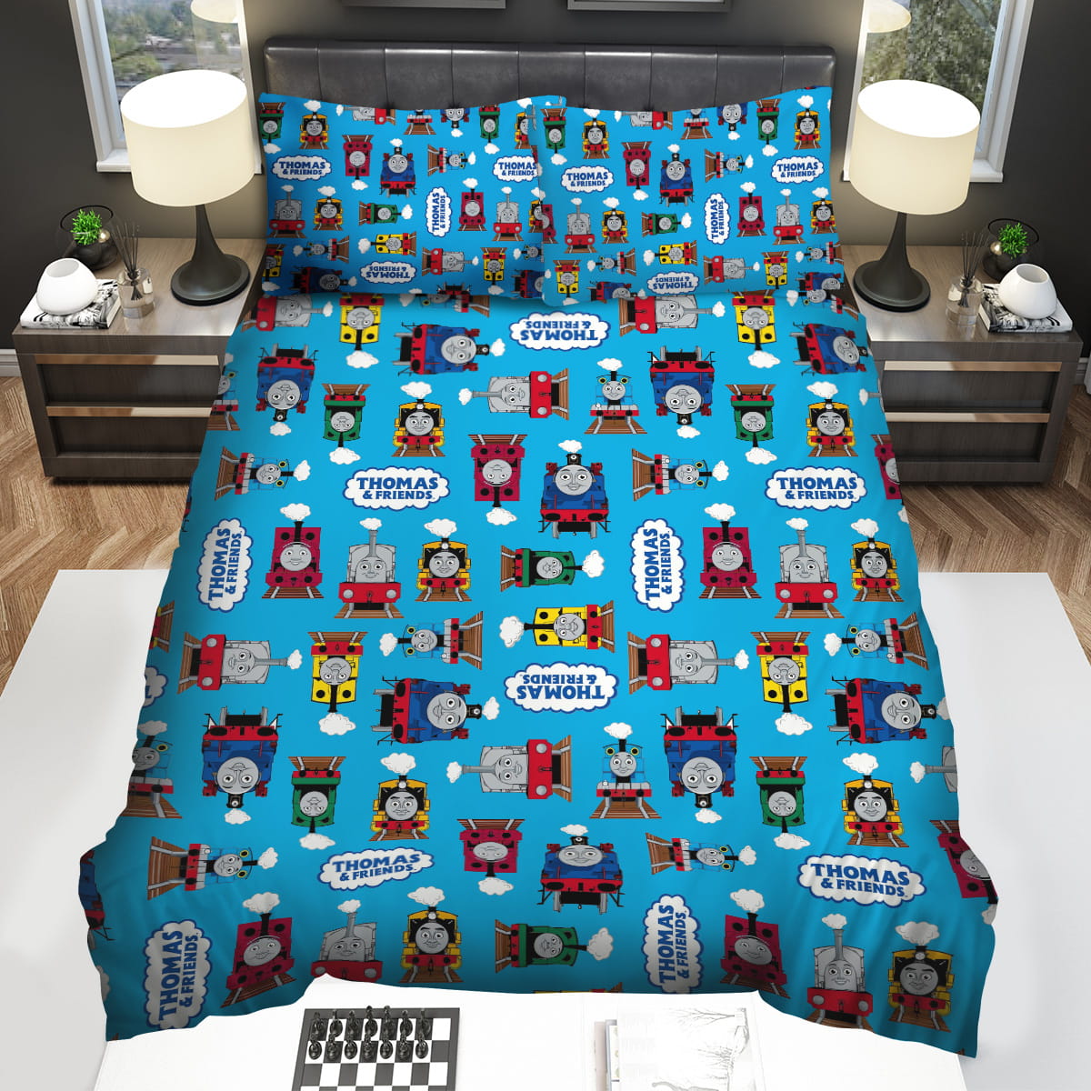 Thomas Train & Friends Pattern Bedding Sets Gift For Christmas Birthday Thanksgiving