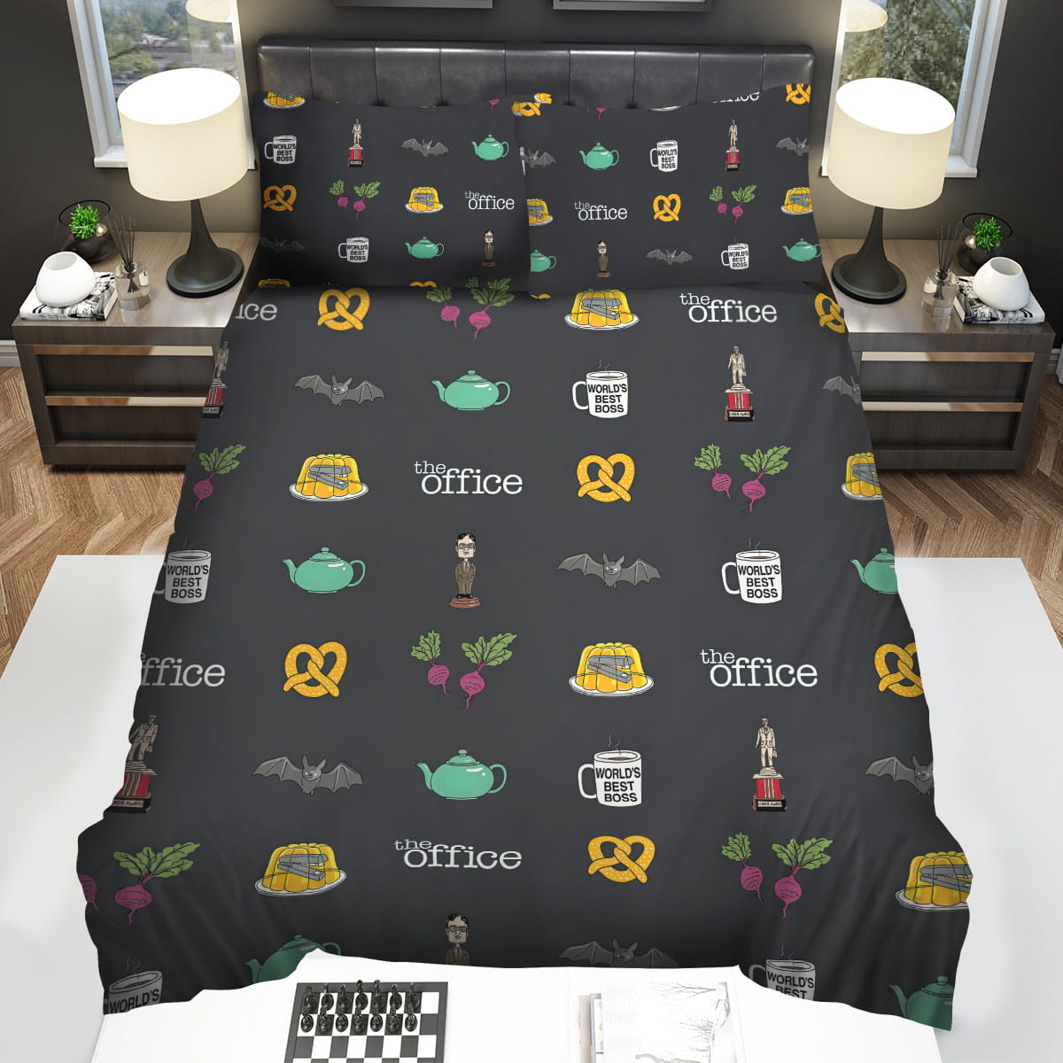 The Office Characters Symbols Bedding Sets Gift For Christmas Thanksgiving Halloween