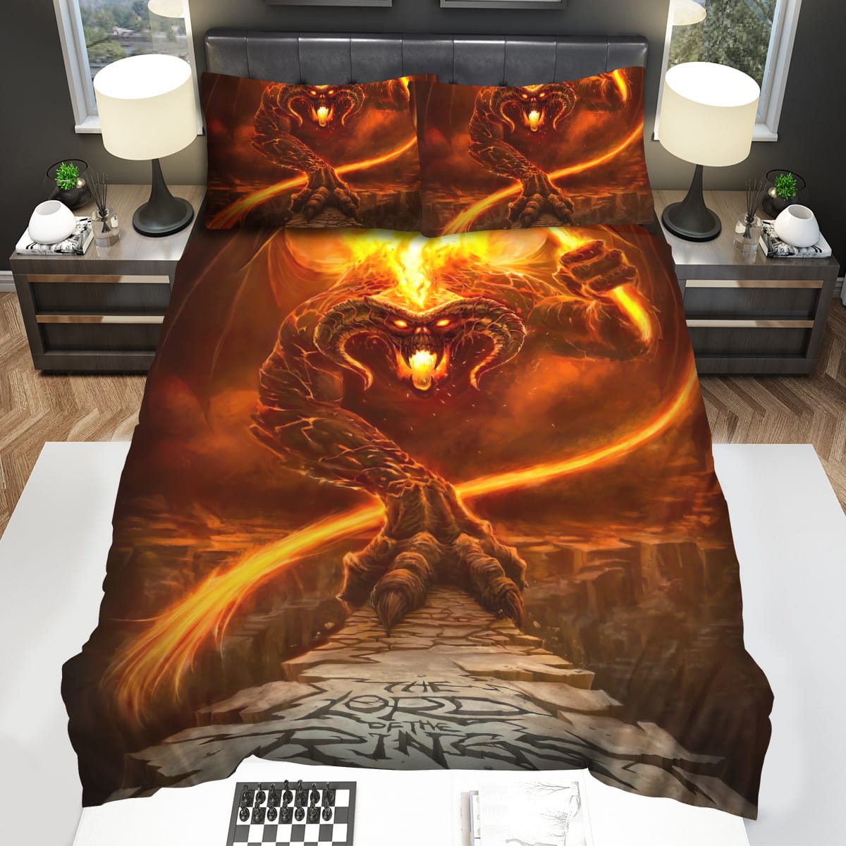 The Lord Of The Ring Balrog Coming With His Lasso Decorative Bedding Sets For Fan