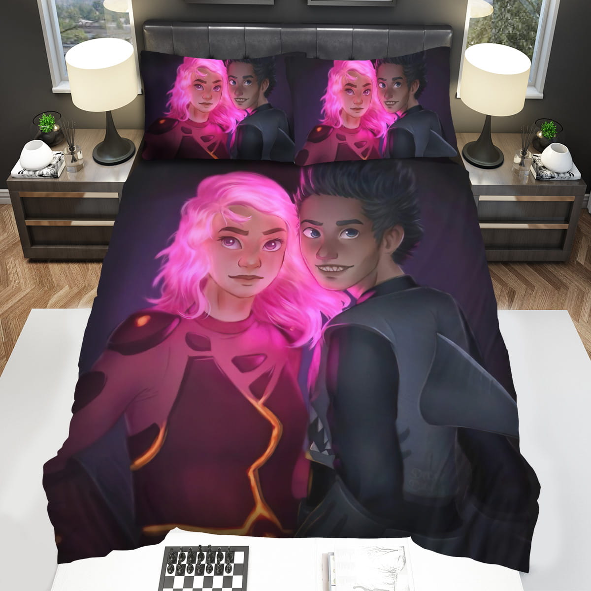 The Adventures Of Sharkboy And Lavagirl 2005 Sharkboy & Lavagirl Illustration Artwork Bedding Sets Gift For Christmas Birthday Thanksgiving