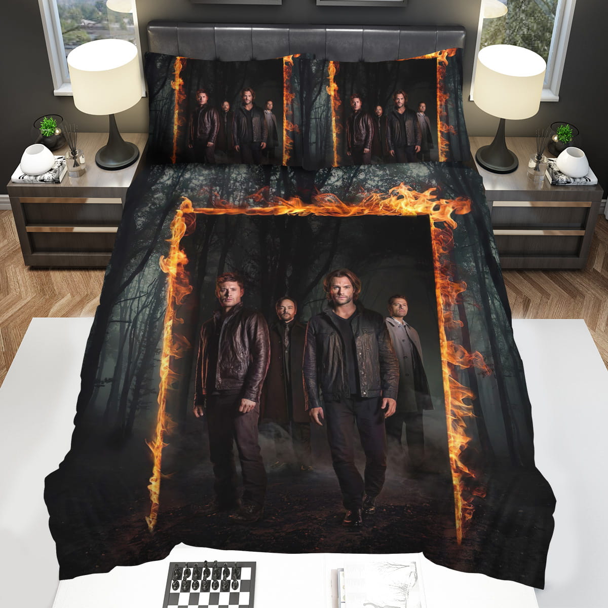 Supernatural Meet Them On The Dark Side Key Arts Bedding Sets Gift For Christmas Birthday Thanksgiving