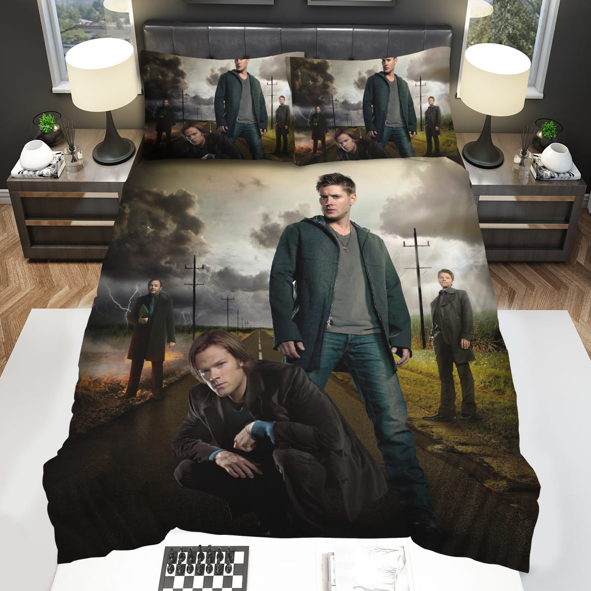 Supernatural Promo Poster Decorative Bedding Sets with Duvet Cover Flatsheet Pillowcase