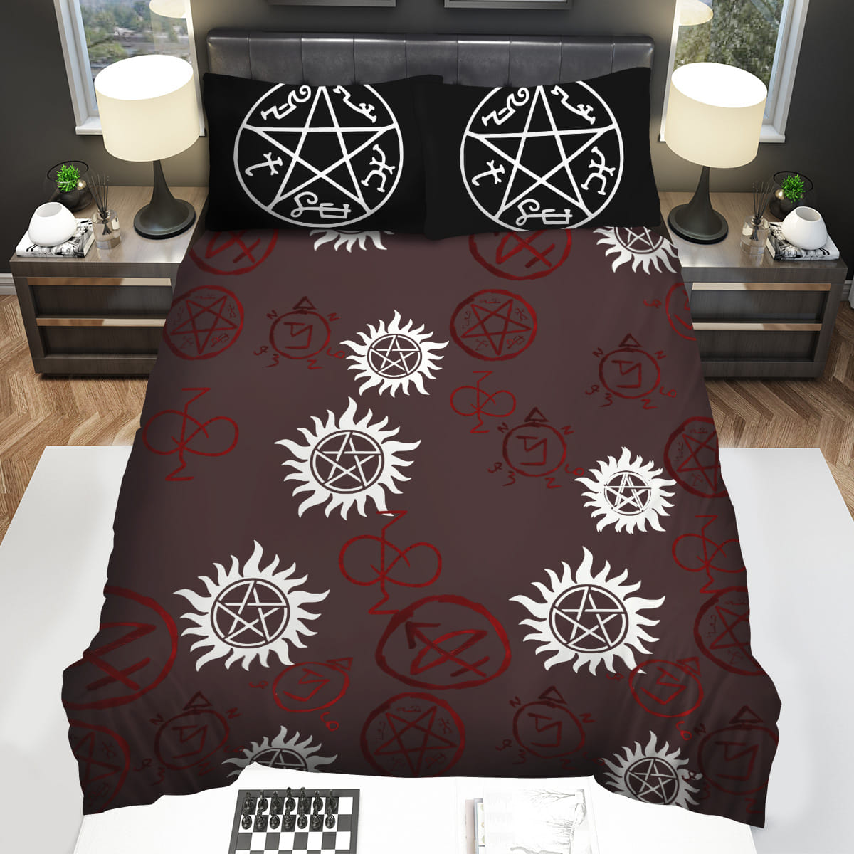 Supernatural Symbols Custom Bedding Sets Duvet Cover Flatsheet Pillowcase