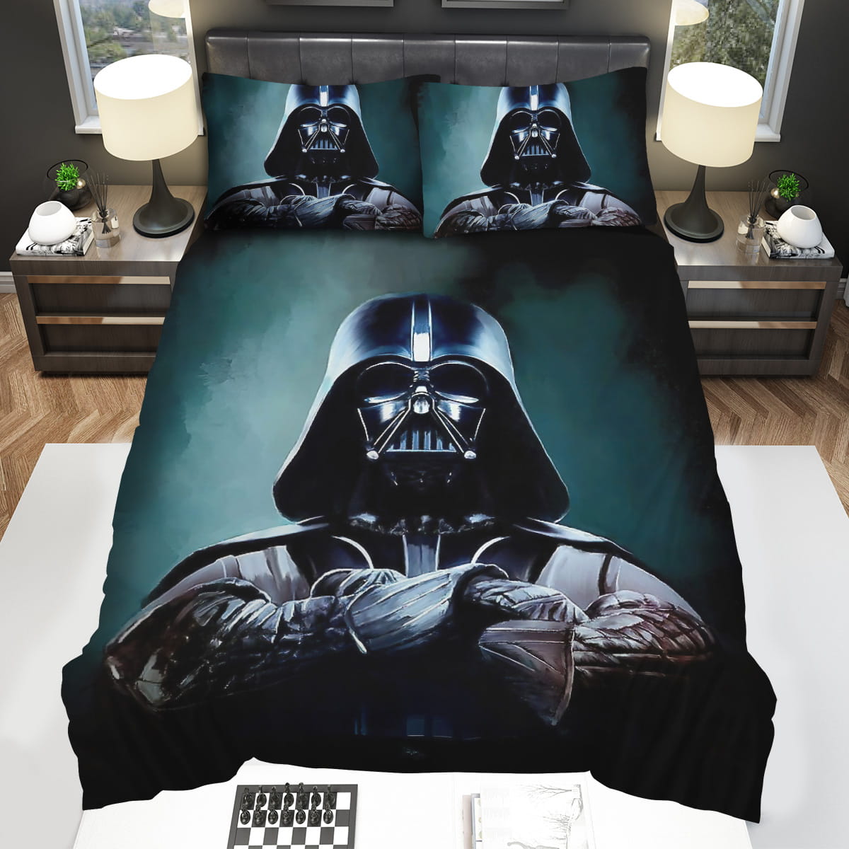 Star Wars Darth Vader Portrait Painting Bedding Sets Gift For Christmas Thanksgiving Halloween