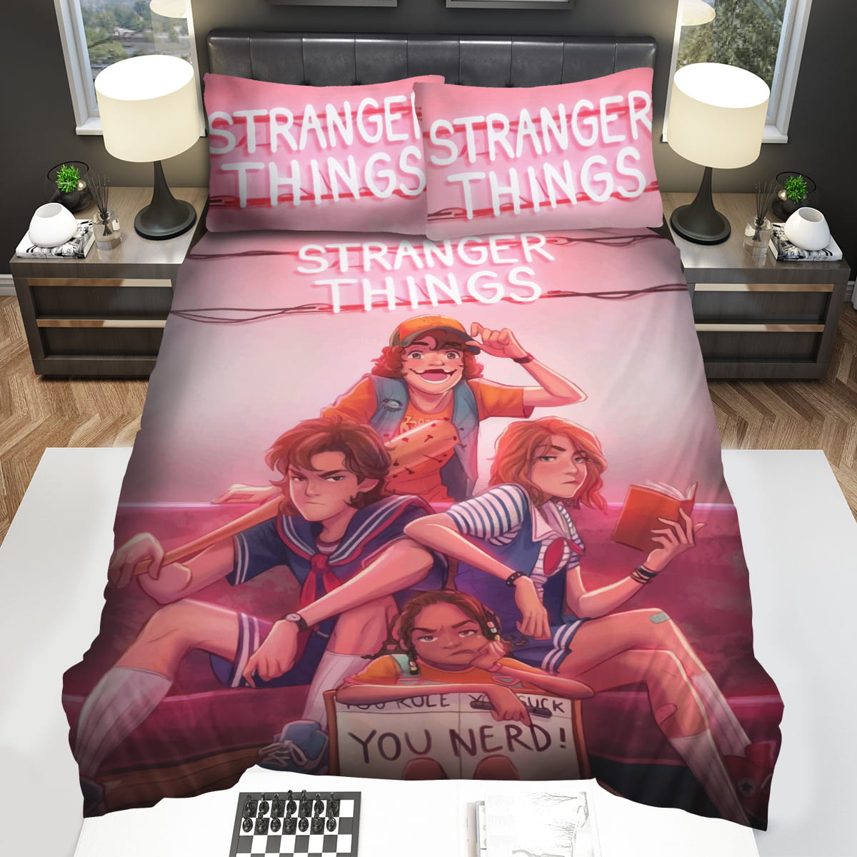 Stranger Things Bedding Sets Gift For Christmas Birthday Thanksgiving