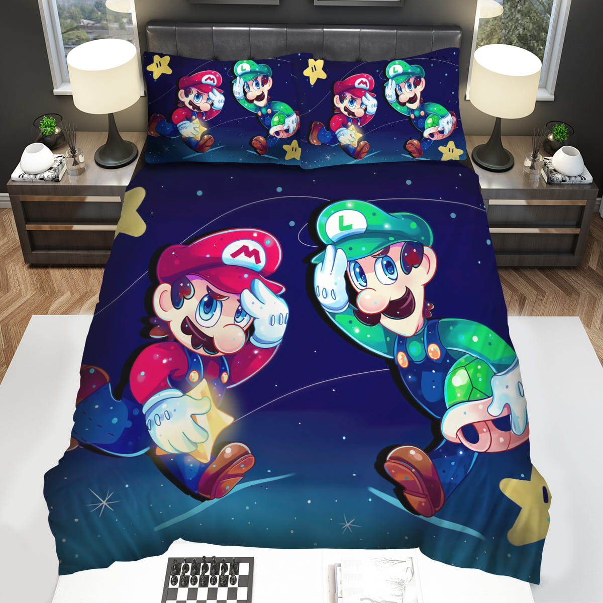 Super Mario & Luigi On Their Missions Bedding Sets Gift For Christmas Birthday Thanksgiving