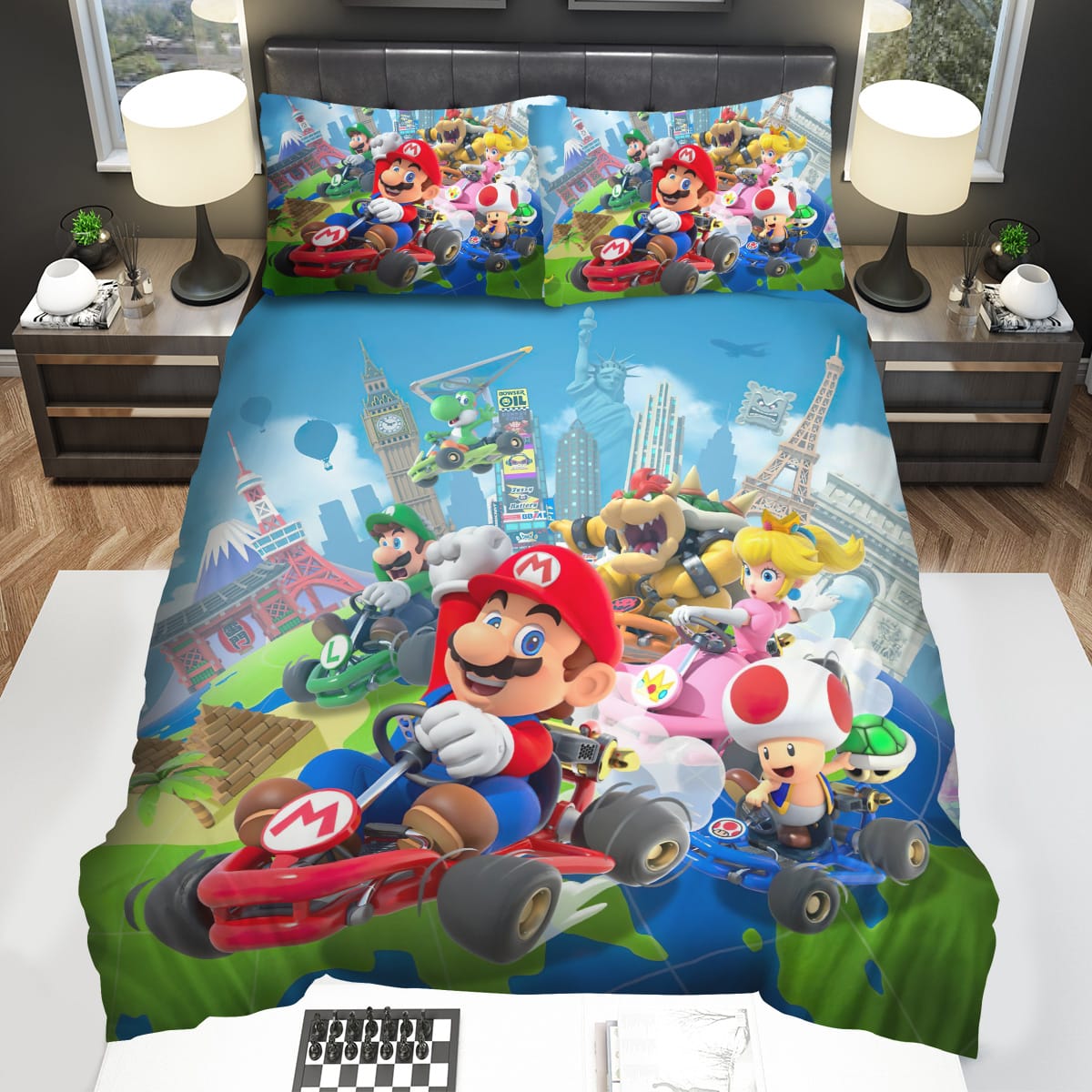 Super Mario Kart Racing Decorative Bedding Sets For Fan