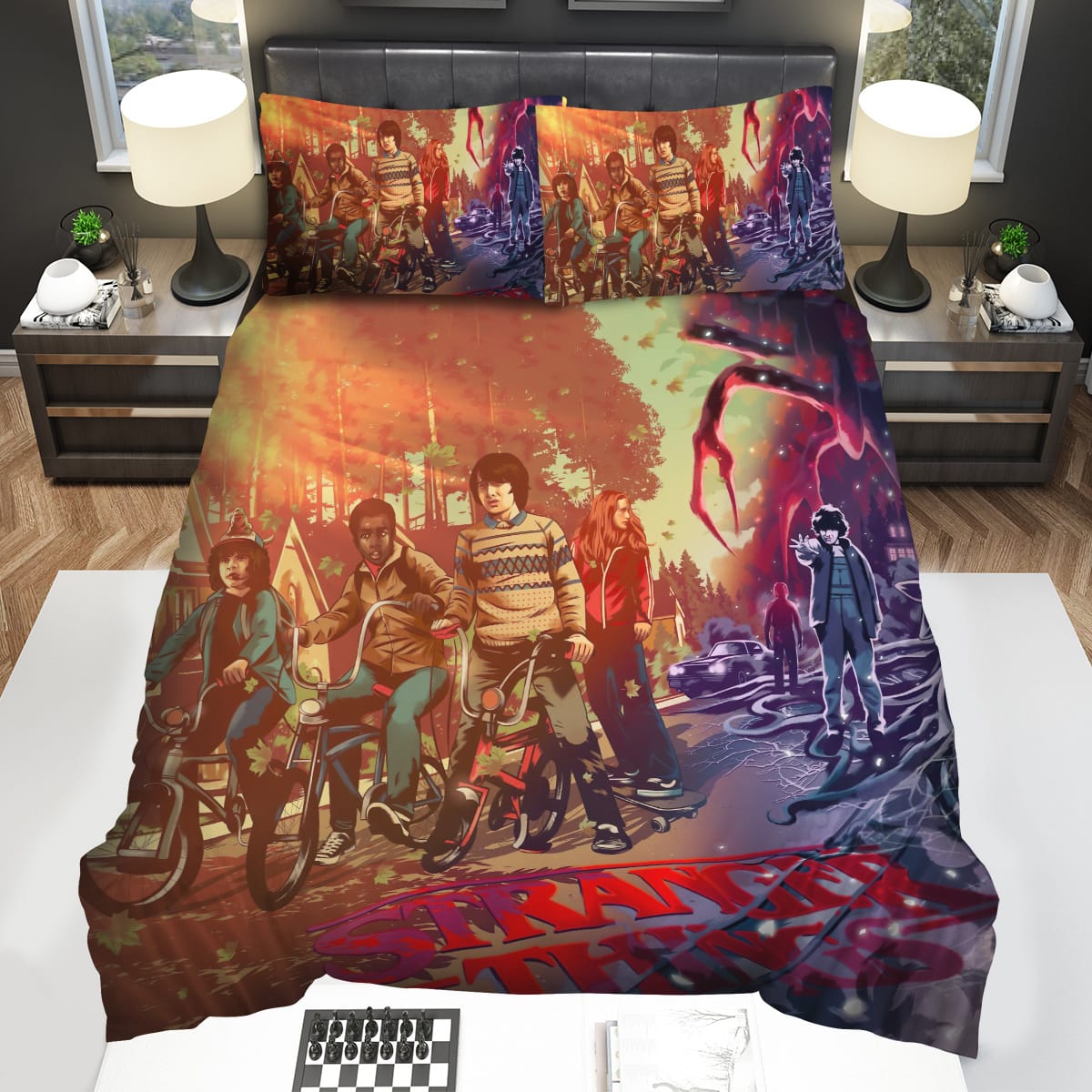 Stranger Things Characters In 3d Animation Decorative Bedding Sets For Fan