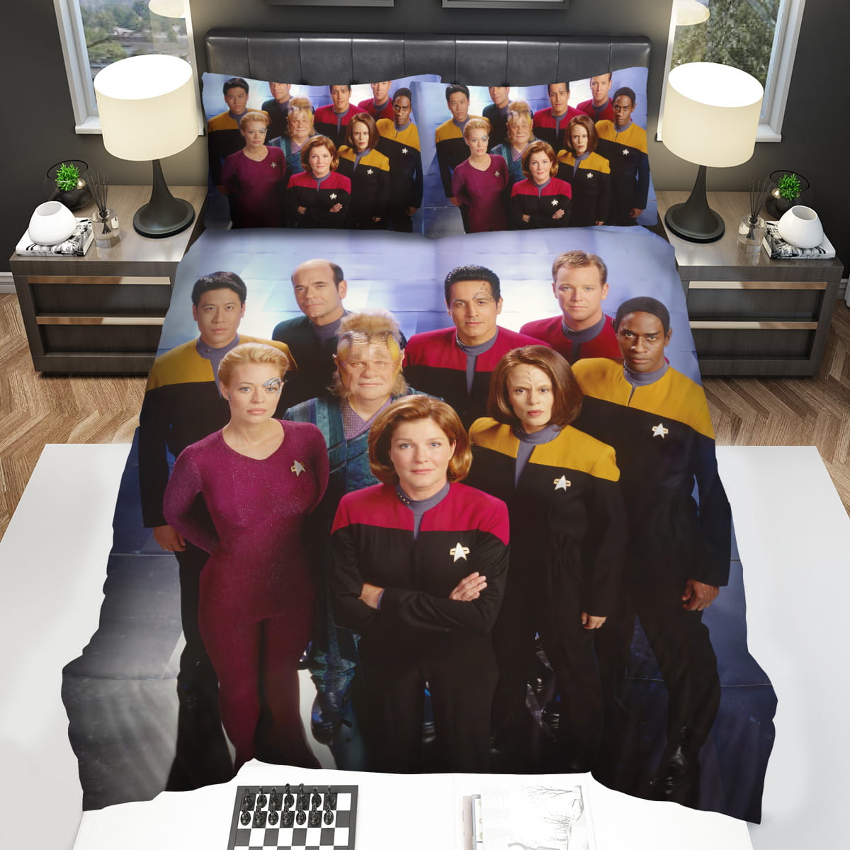 Star Trek Voyager Characters In The Movie Decorative Bedding Sets with Duvet Cover Flatsheet Pillowcase