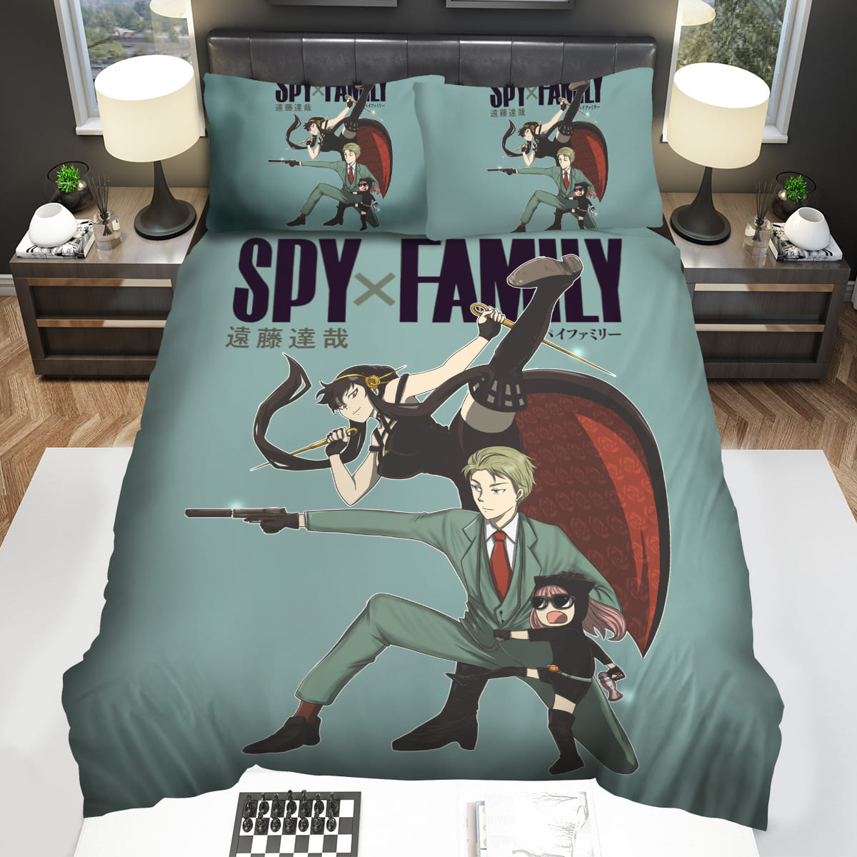 Spy X Family Forger Family Cute Poster Bedding Sets Gift For Christmas Birthday Thanksgiving