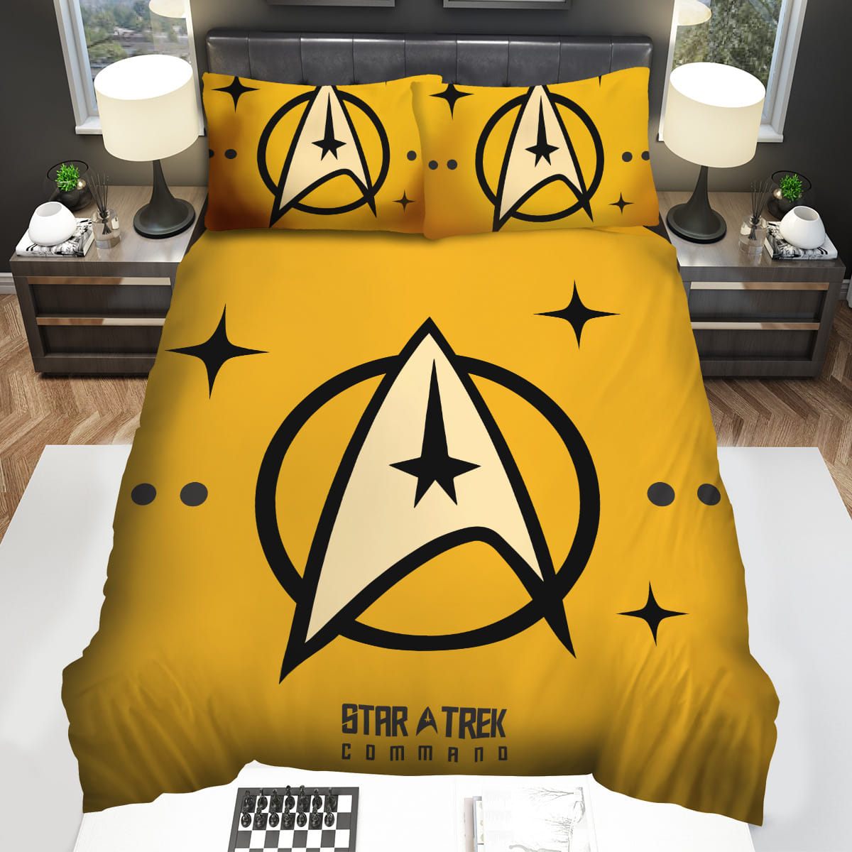 Star Trek Yellow Logo Bedding Sets Gift For Christmas Thanksgiving Halloween