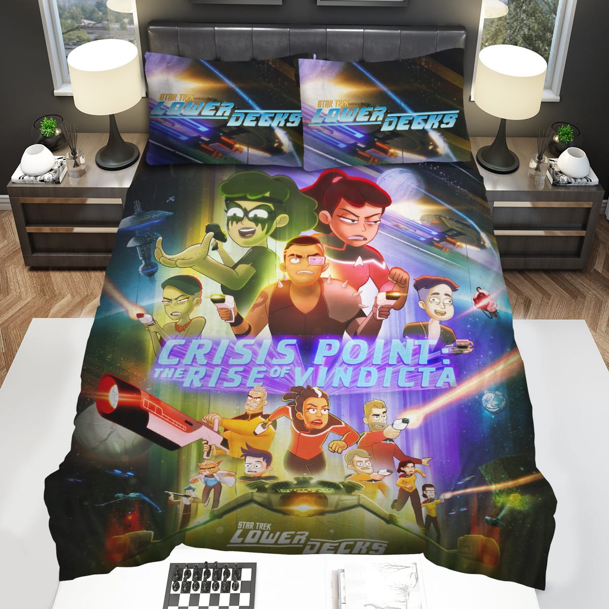 Star Trek Lower Decks Movie Poster Bedding Sets Gift For Christmas Birthday Thanksgiving