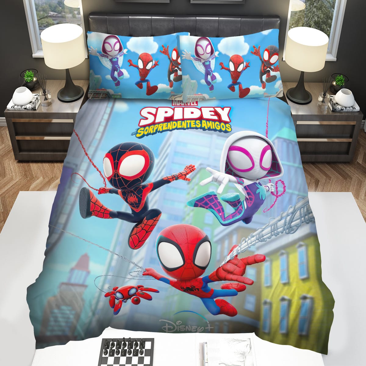 Spidey And His Amazing Friends Decorative Bedding Sets with Duvet Cover Flatsheet Pillowcase