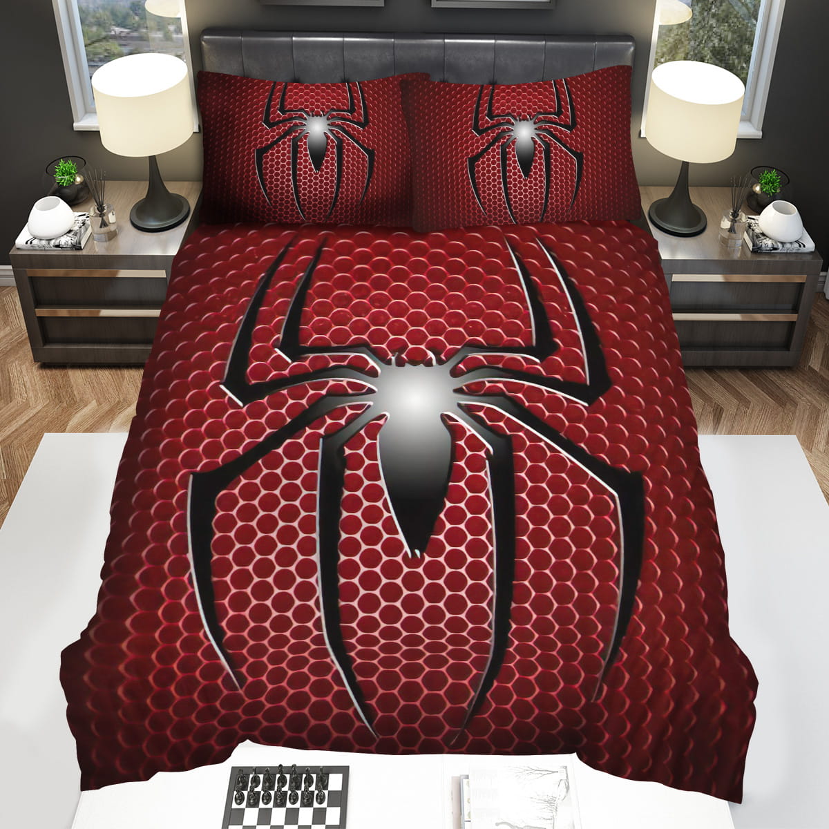 Spiderman Logo Bedding Sets Gift For Christmas Birthday Thanksgiving