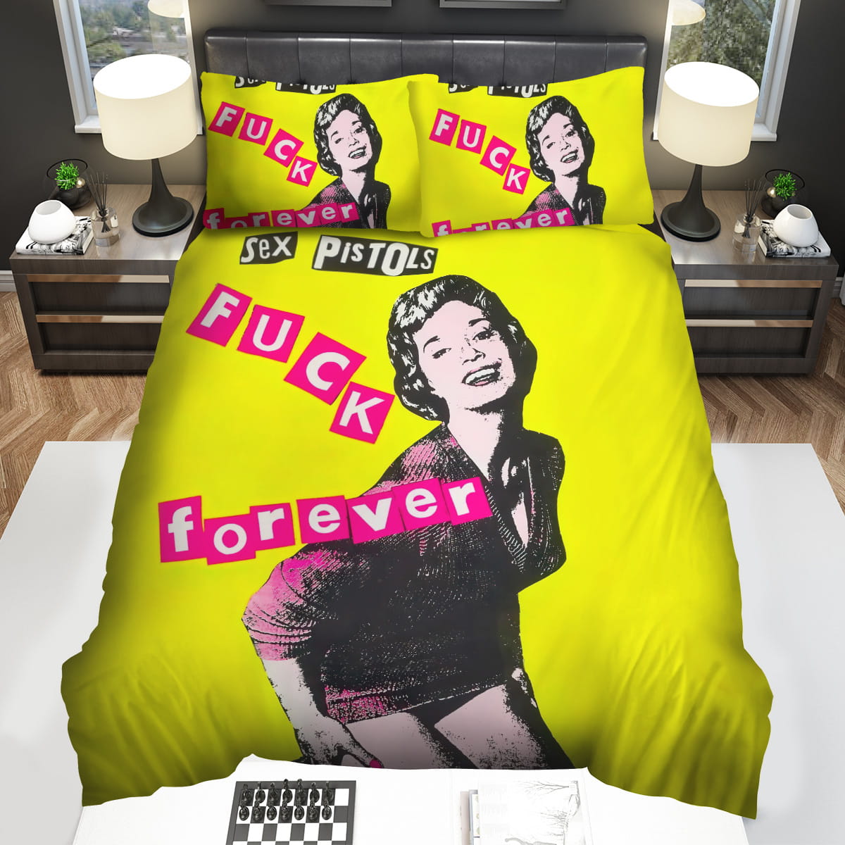 Sex Pistols Fuck Forever Album Cover Bedding Sets Duvet Cover Flatsheet Pillowcase