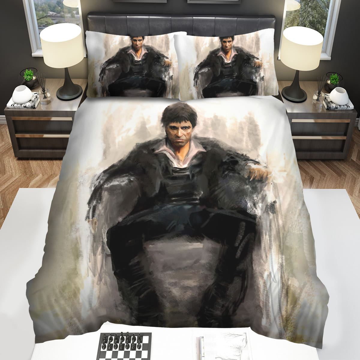 Scarface Tony Montana Art Painting Decorative Bedding Sets For Fan