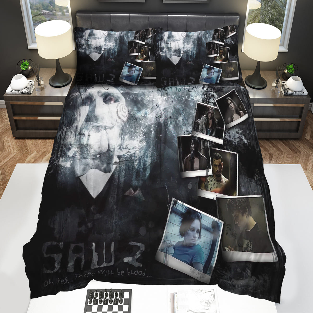 Saw Ii Movie Art Bedding Sets Duvet Cover Flatsheet Pillowcase