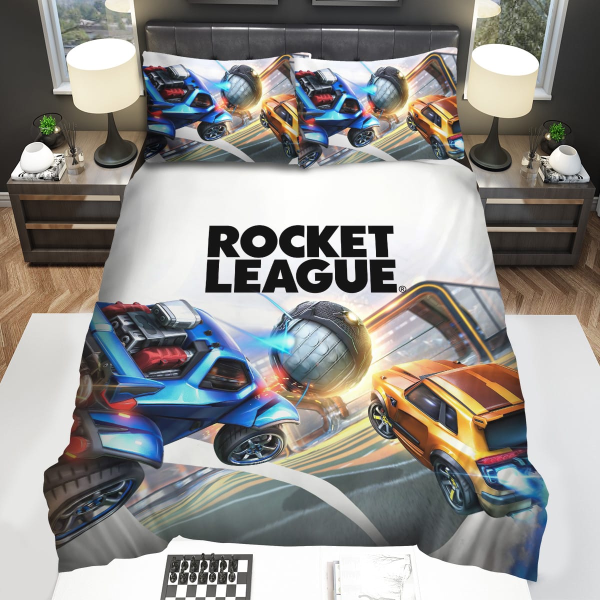 Rocket League Competing For The Balls Decorative Bedding Sets For Fan