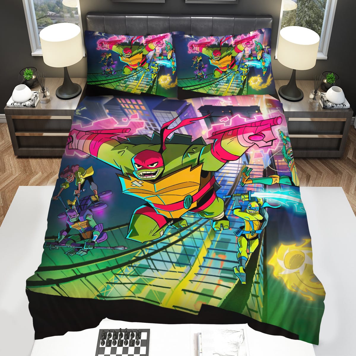 Rise Of Teenage Mutant Ninja Turtles City Showdown Bedding Sets Duvet Cover Flatsheet Pillowcase
