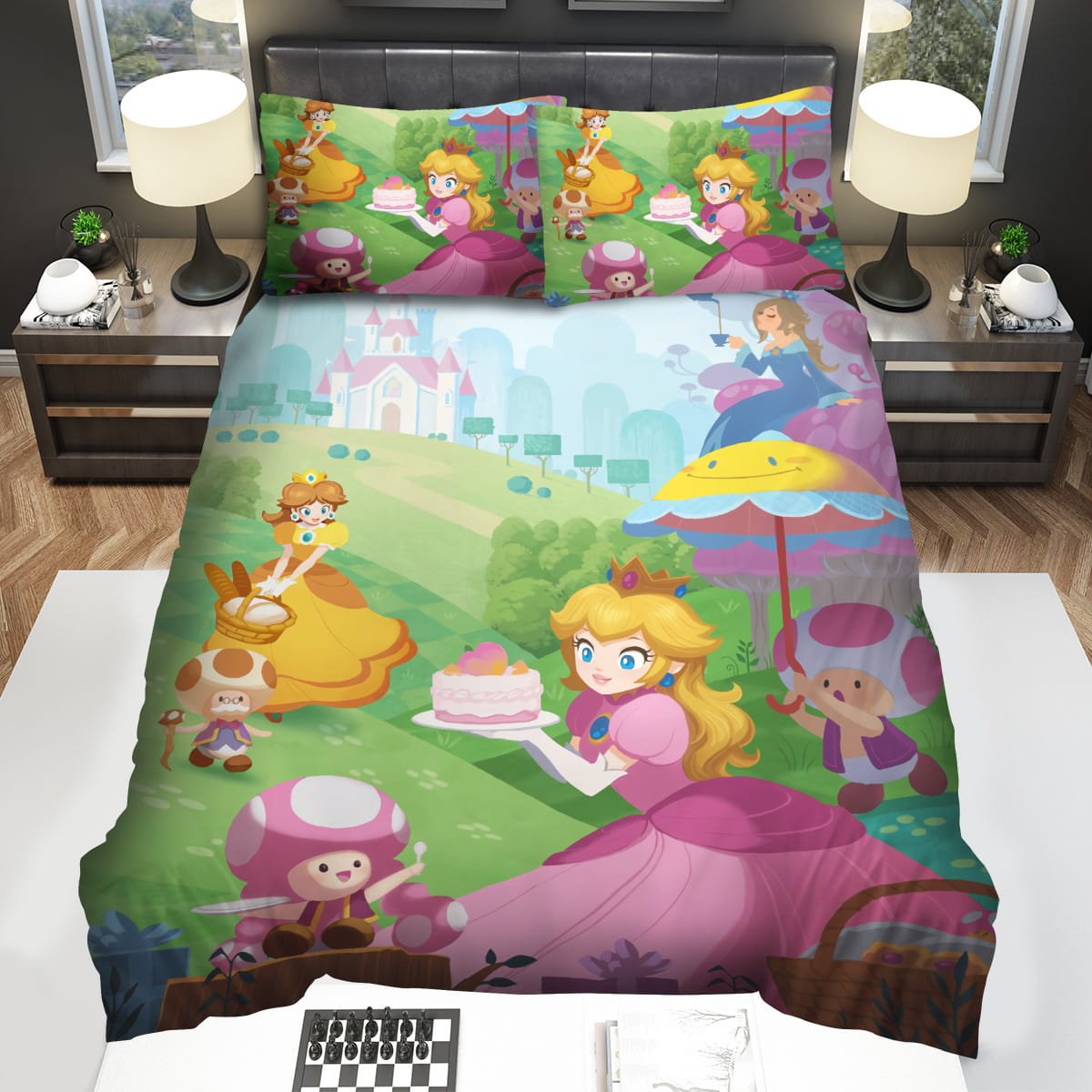 Princess Peach & Daisy Super Marios Bedding Sets Gift For Christmas Birthday Thanksgiving