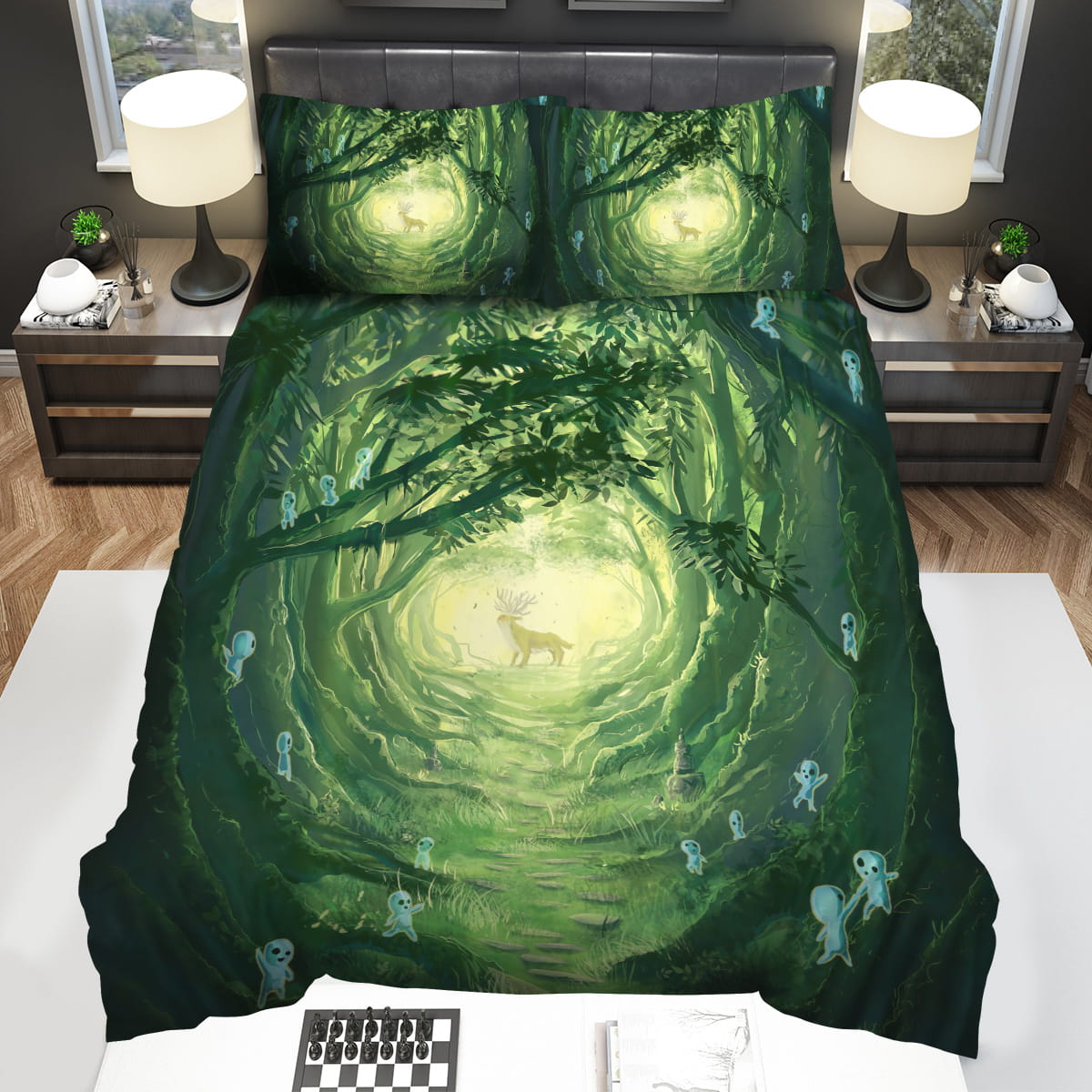 Princess Mononoke Forest Spirits Decorative Bedding Sets For Fan