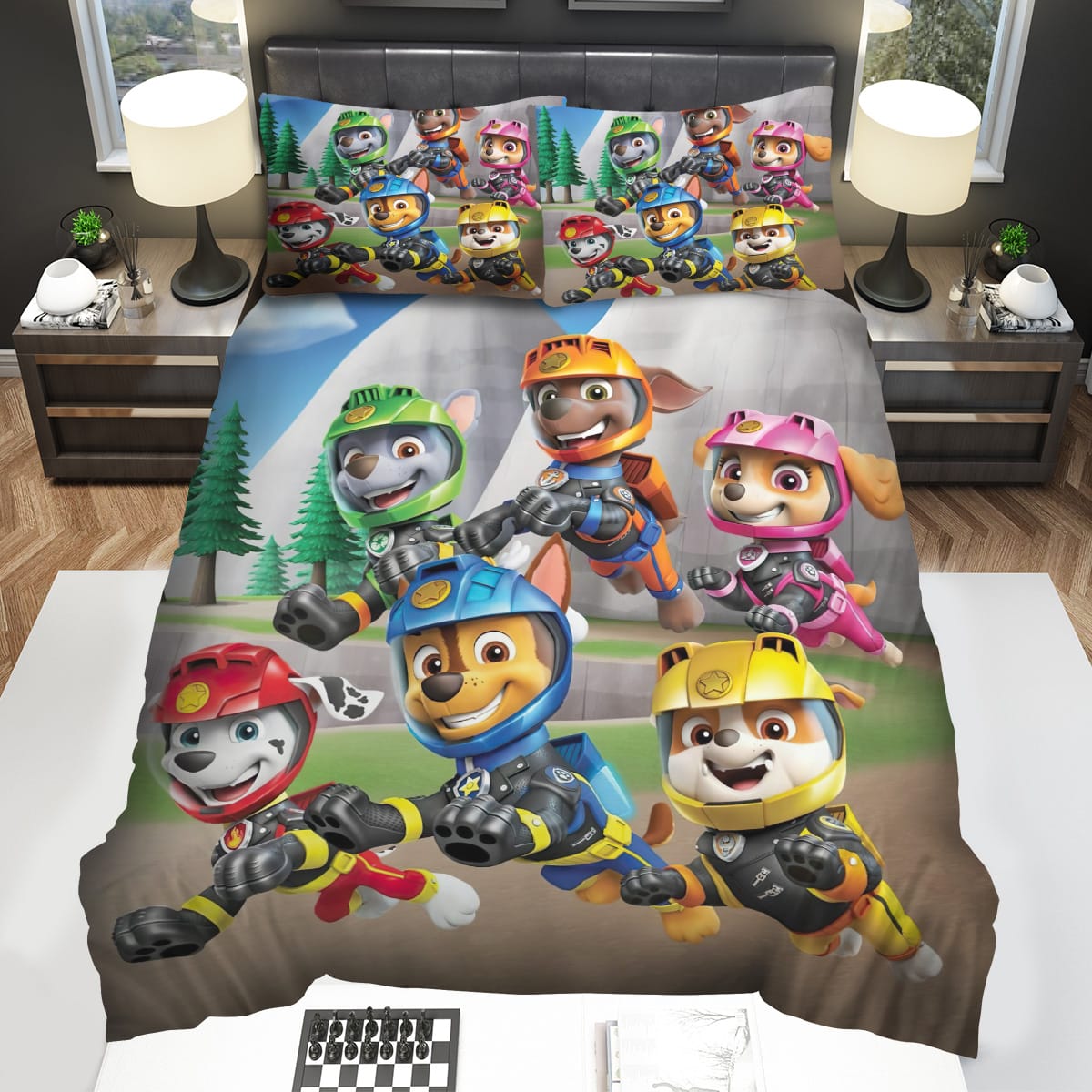 Paw Patrol Moto Pups Chase Bedding Sets Gift For Christmas Birthday Thanksgiving
