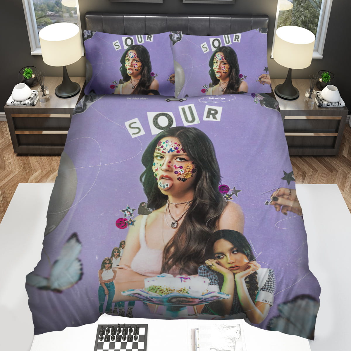 Olivia Rodrigo Sour Album Bedding Sets Gift For Christmas Thanksgiving Halloween